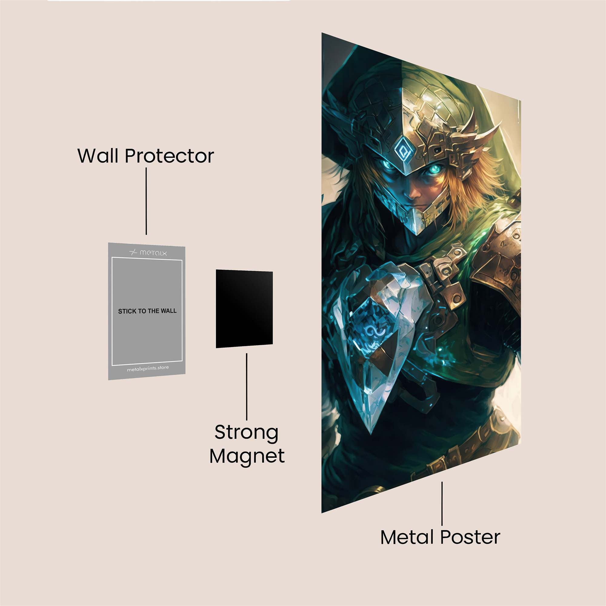 Heroic Armor Safe Wall Magnetic / M