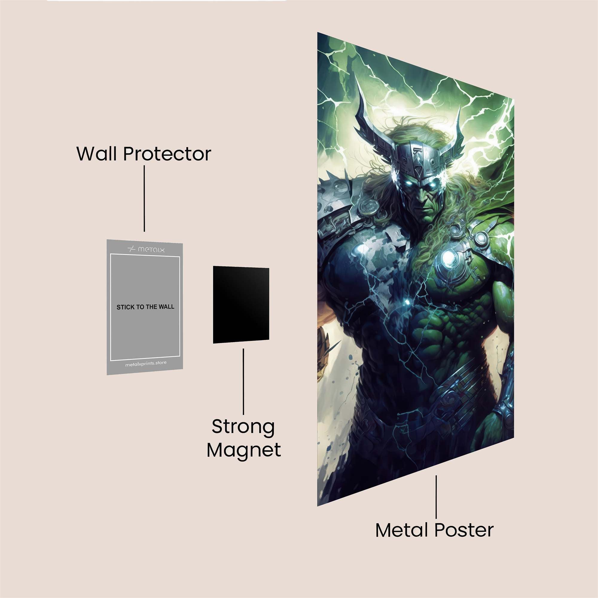 Thunderous Might Safe Wall Magnetic / M
