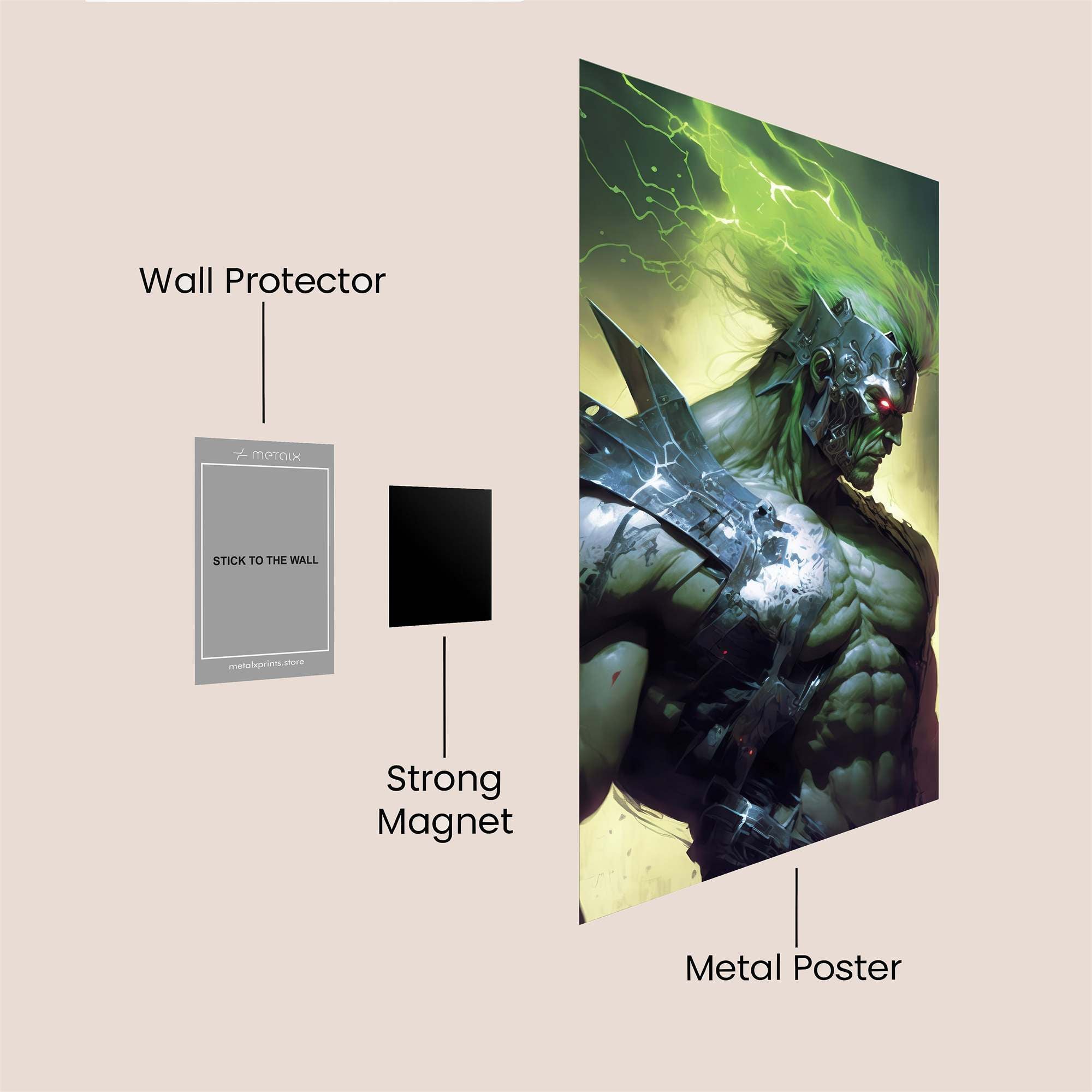 Cyber Hulkstorm Safe Wall Magnetic / M
