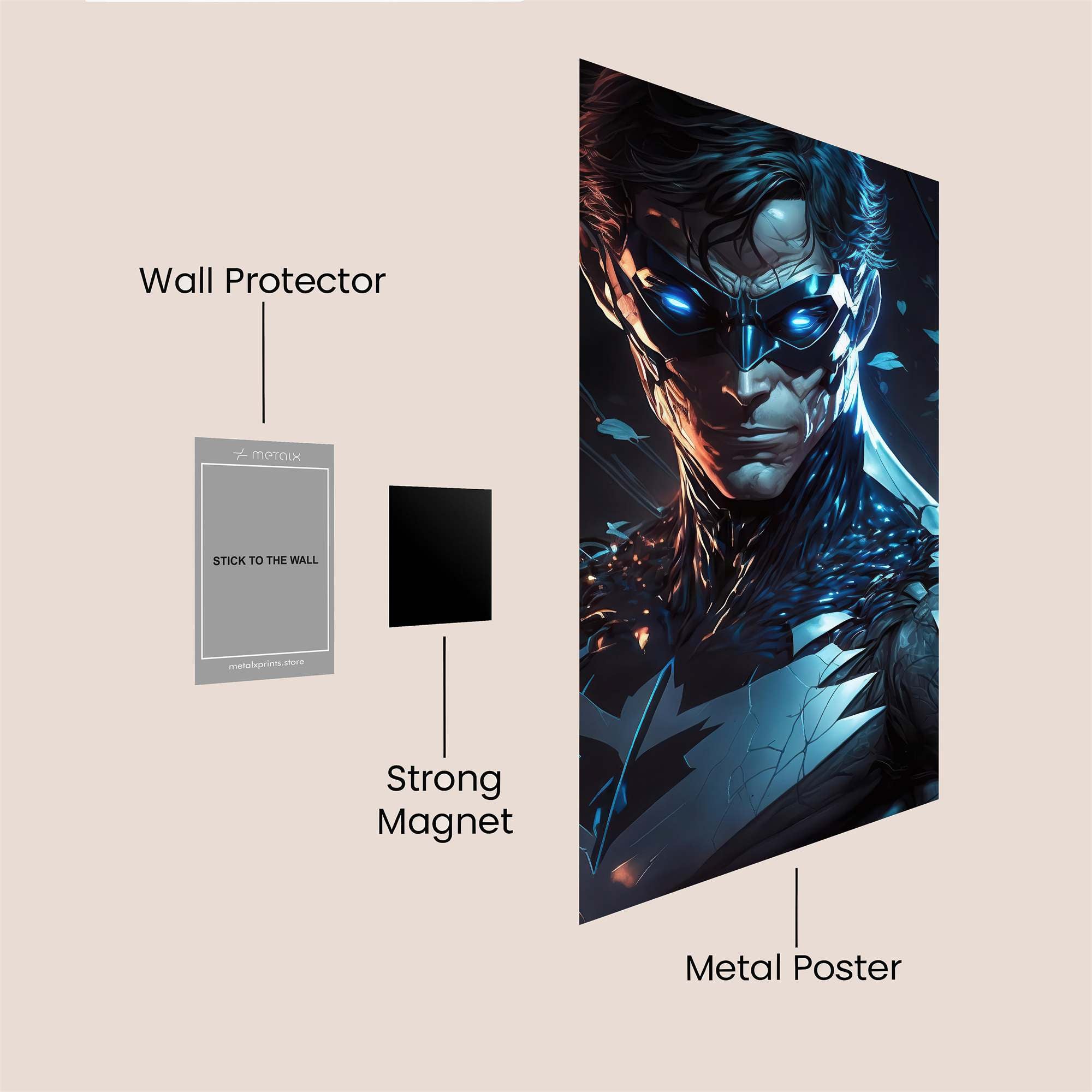 Nightwing Vigilance Safe Wall Magnetic / M