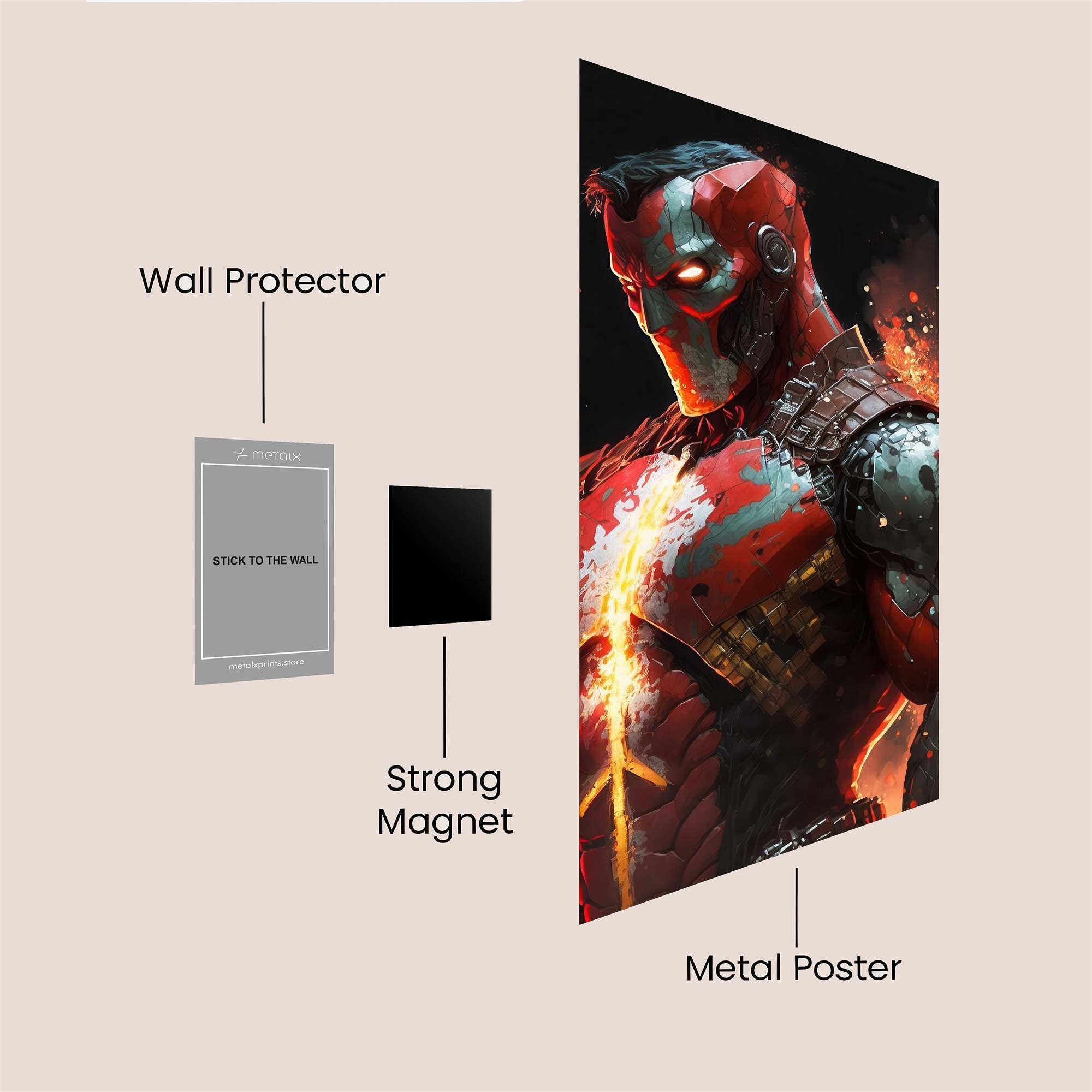 Burning Resolve Safe Wall Magnetic / M