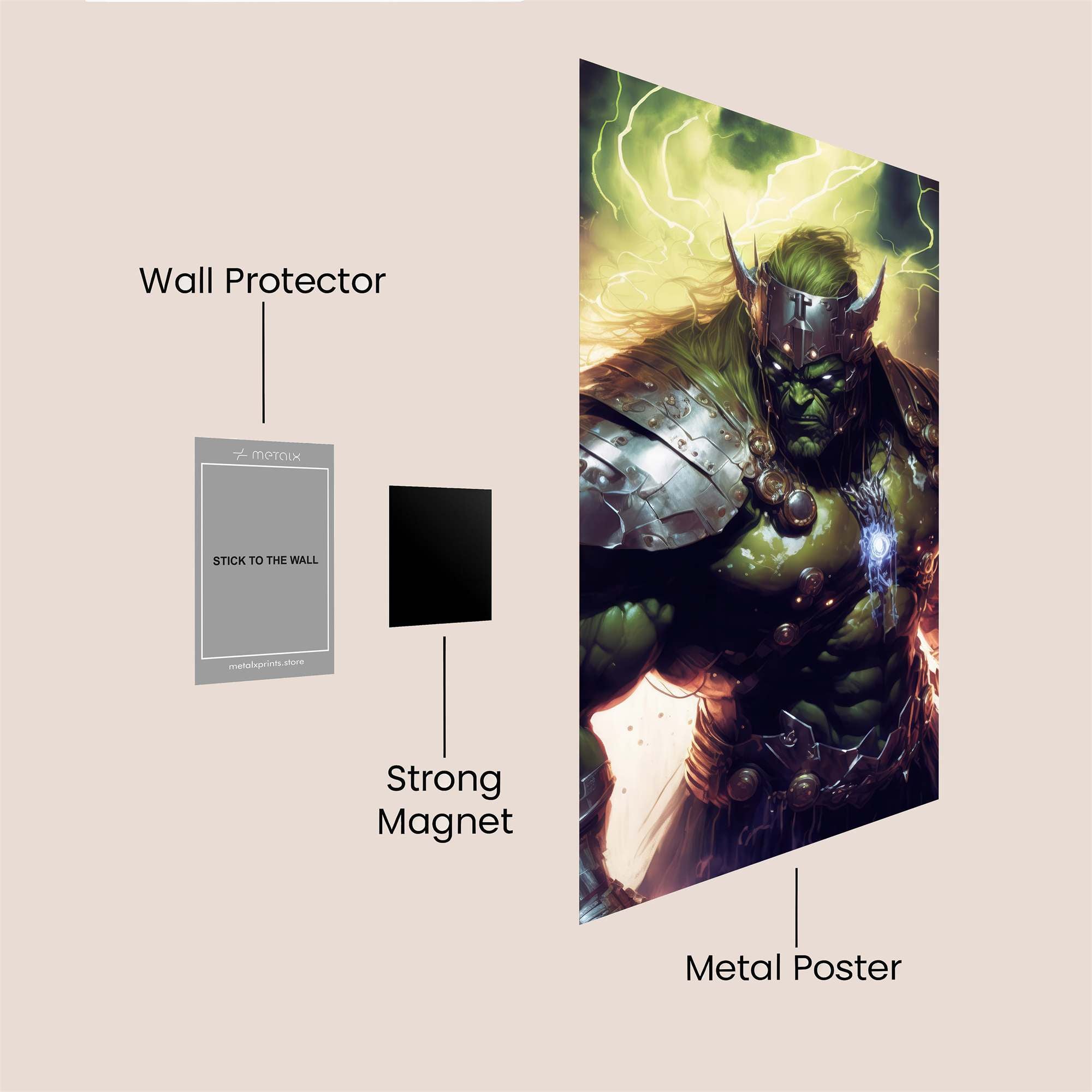 Hulking Majesty Safe Wall Magnetic / M