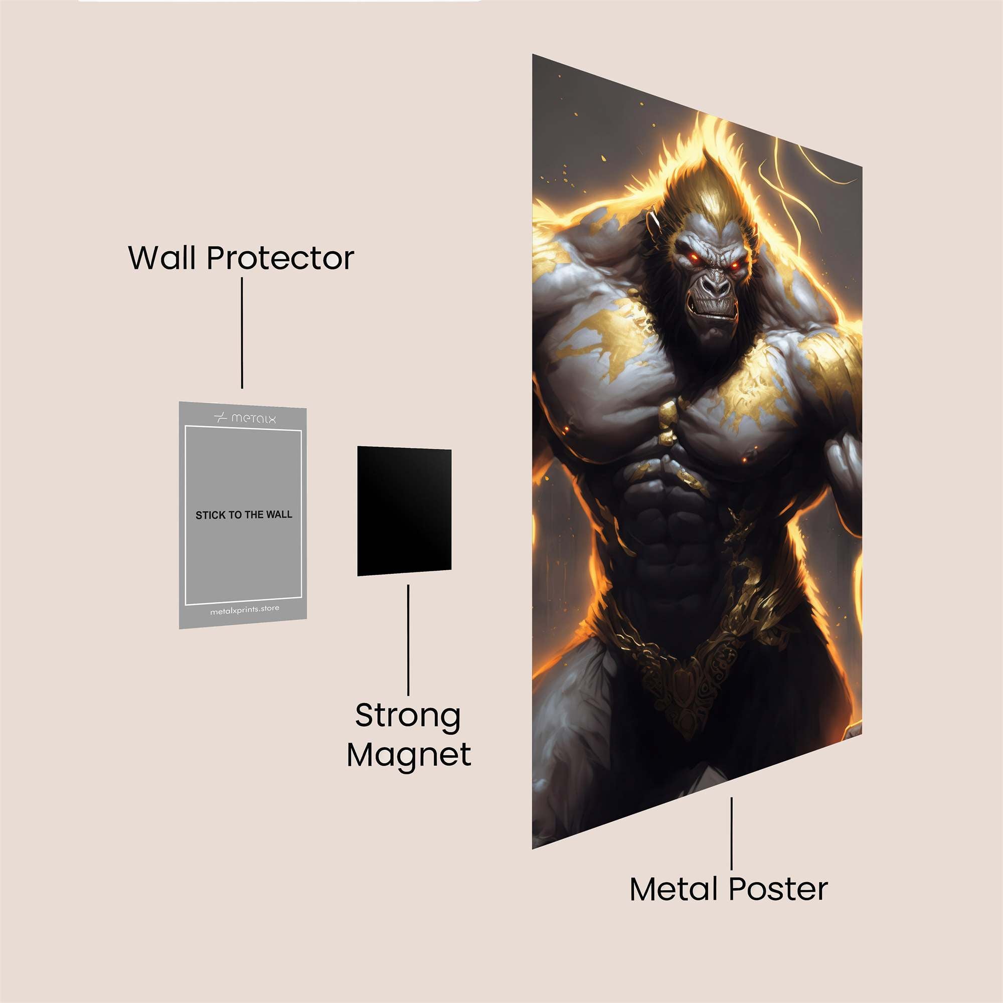 Ape Fury Safe Wall Magnetic / M