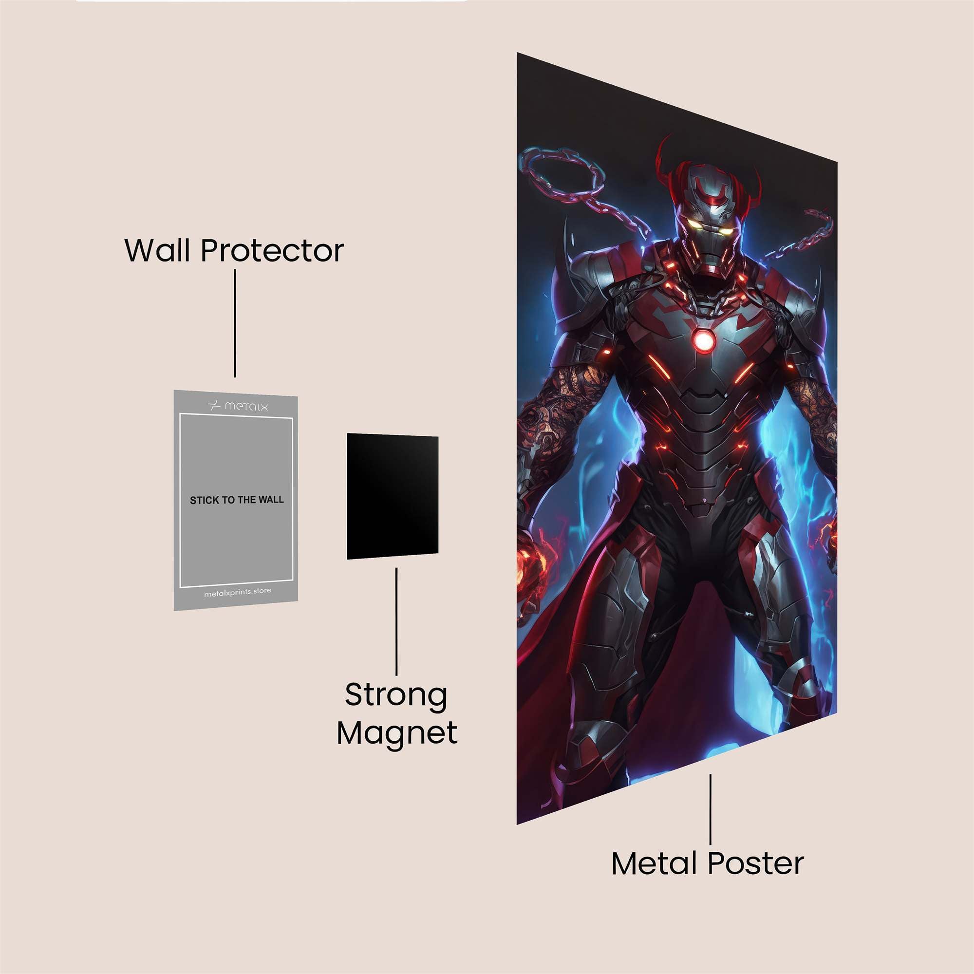 Iron Dread Safe Wall Magnetic / M