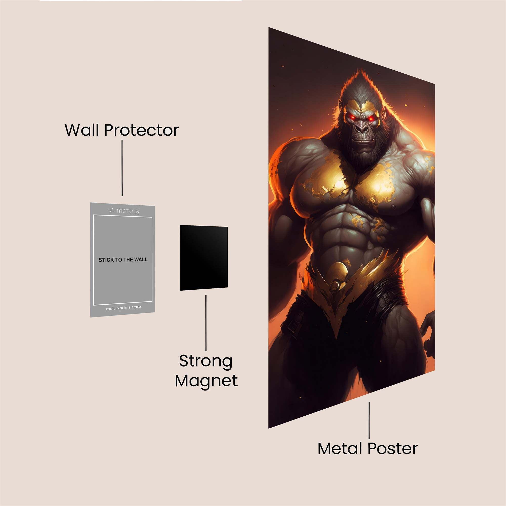 Ape Ascendancy Safe Wall Magnetic / M