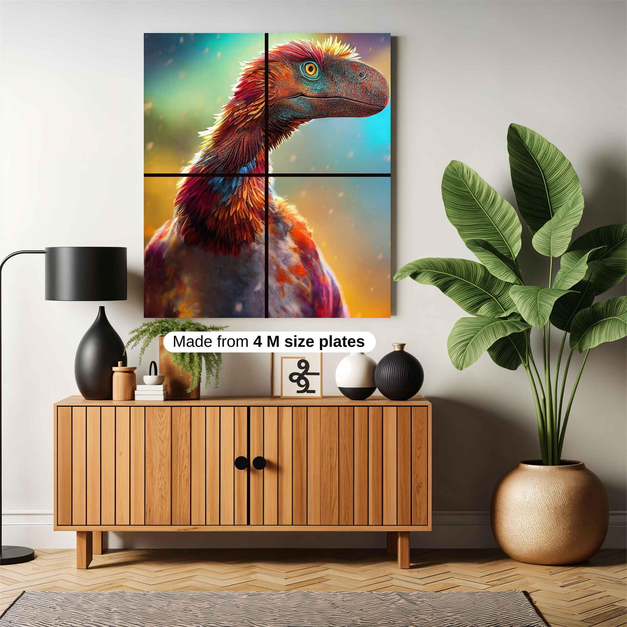 Dinosaur Vividness Safe Wall Magnetic / M