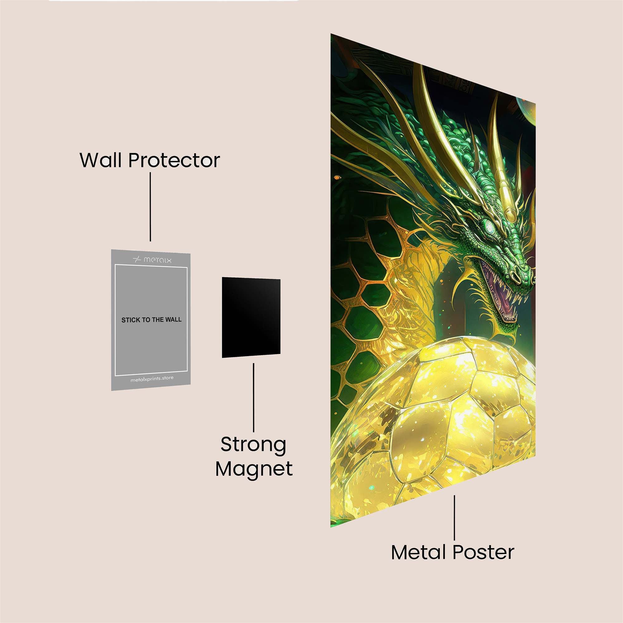 Dragon's Glee Safe Wall Magnetic / M