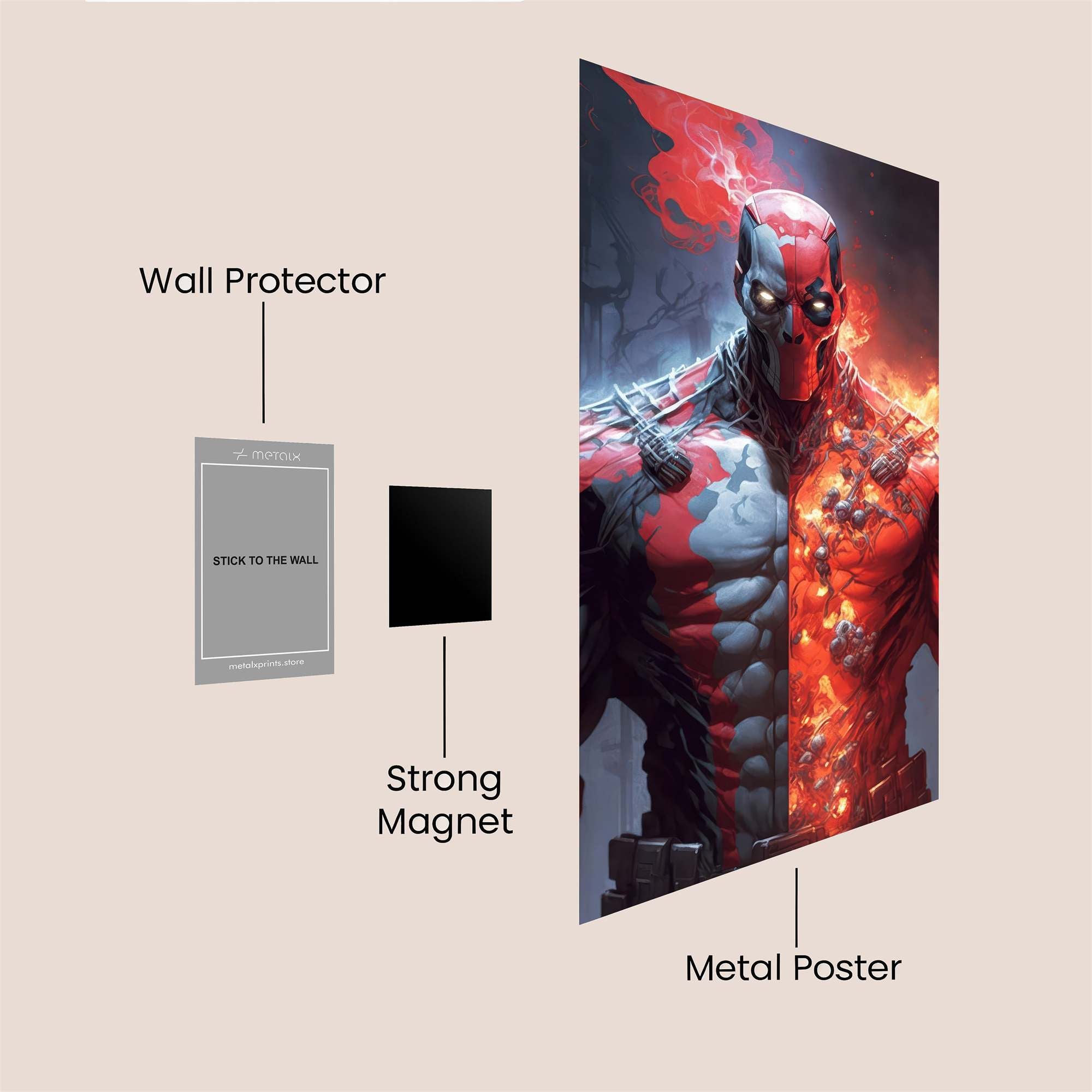 Heroic Inferno Safe Wall Magnetic / M