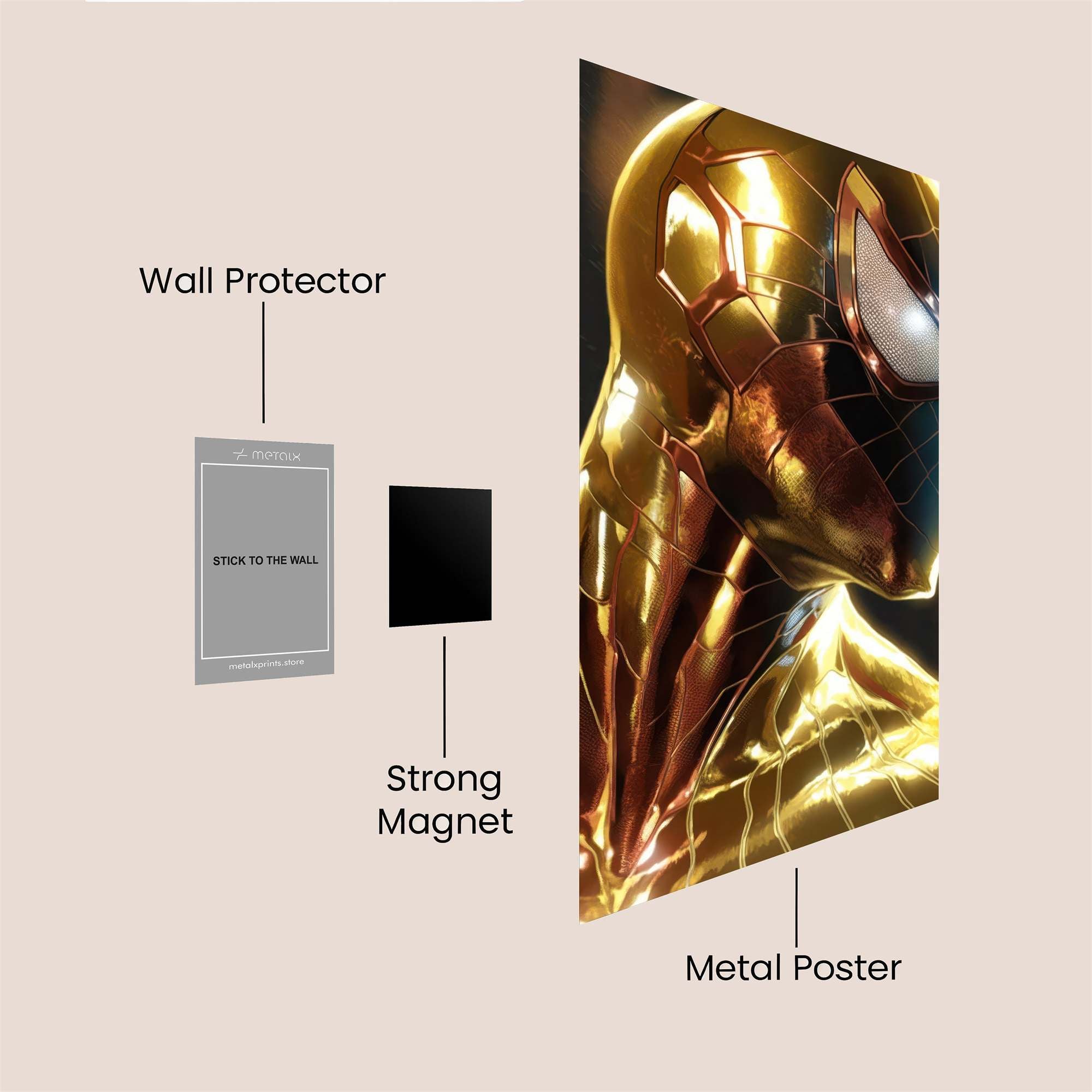 Golden Sentinel Safe Wall Magnetic / M