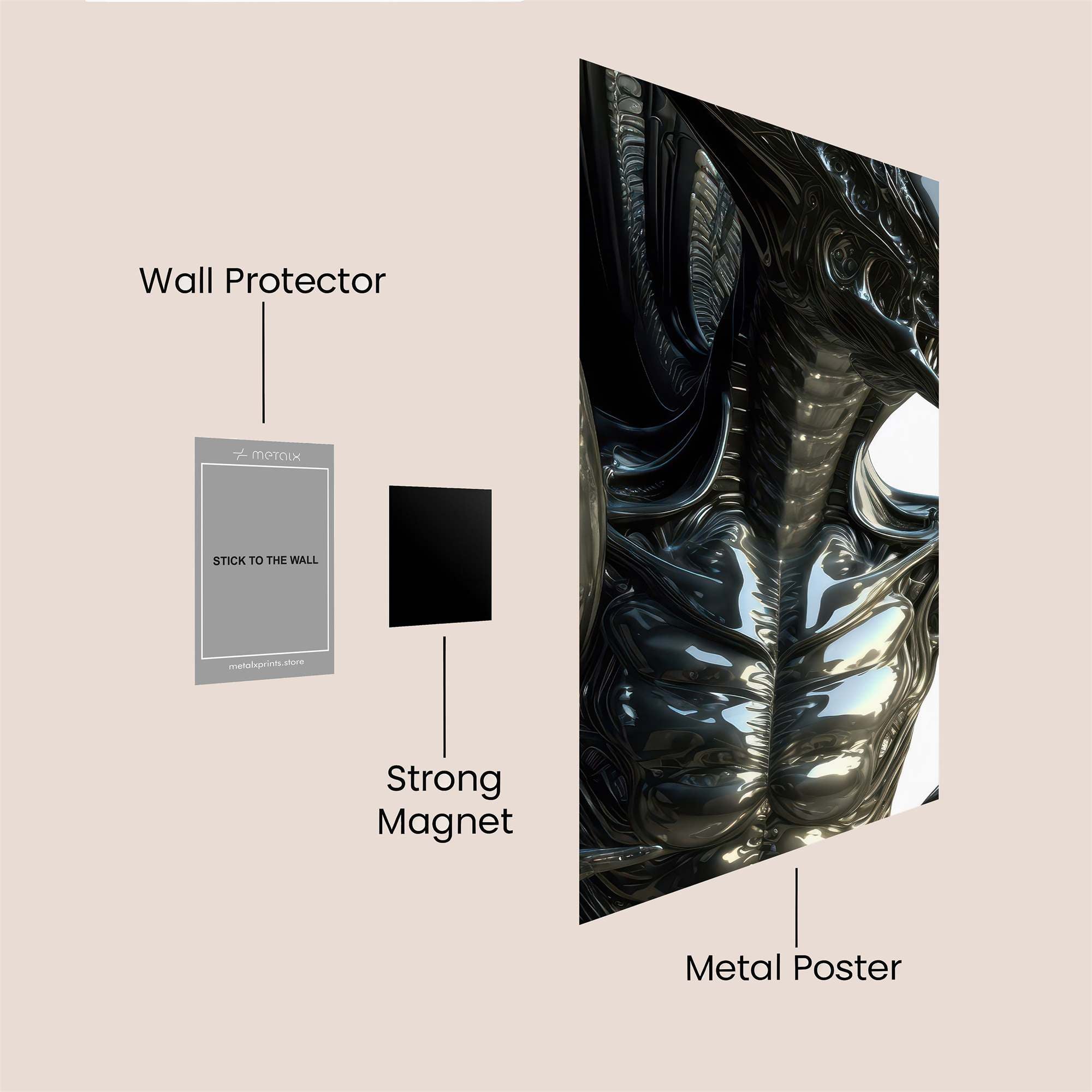 Xenomorph Menace Safe Wall Magnetic / M