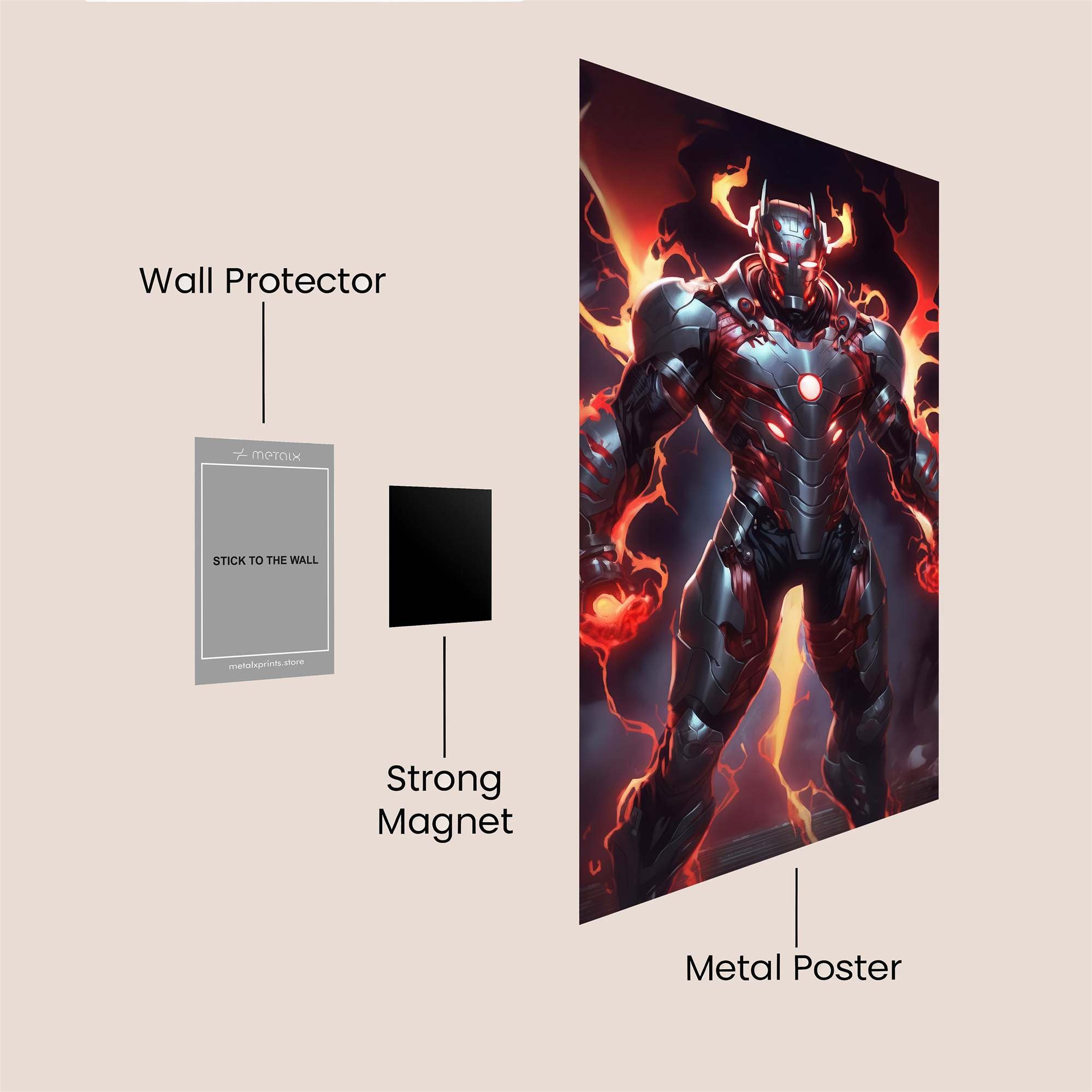 Inferno Sentinel Safe Wall Magnetic / M
