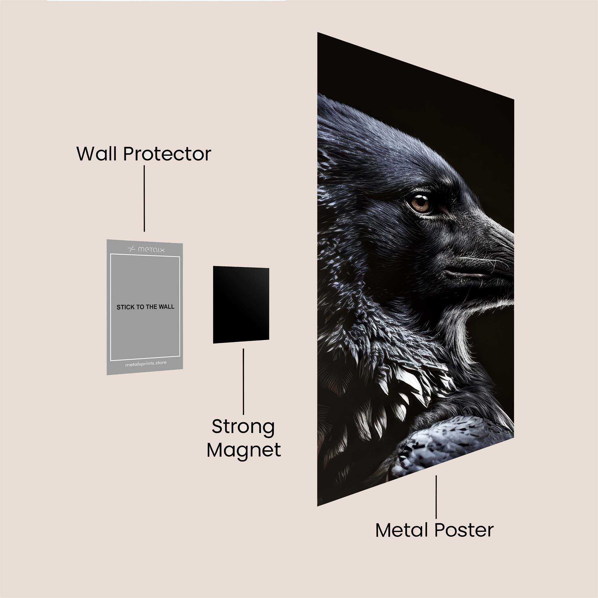 Raven Majesty Safe Wall Magnetic / M