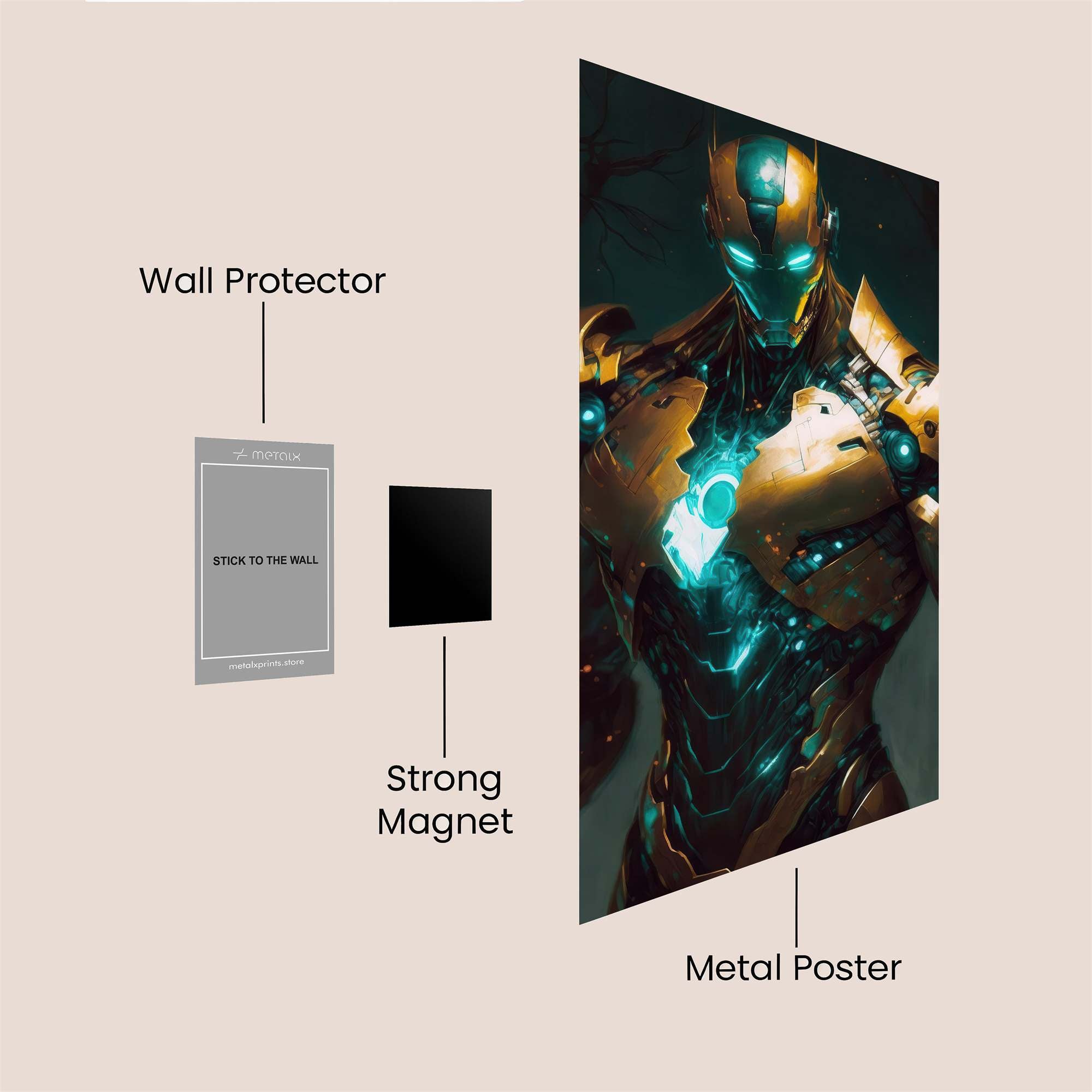 Cybernetic Aegis Safe Wall Magnetic / M