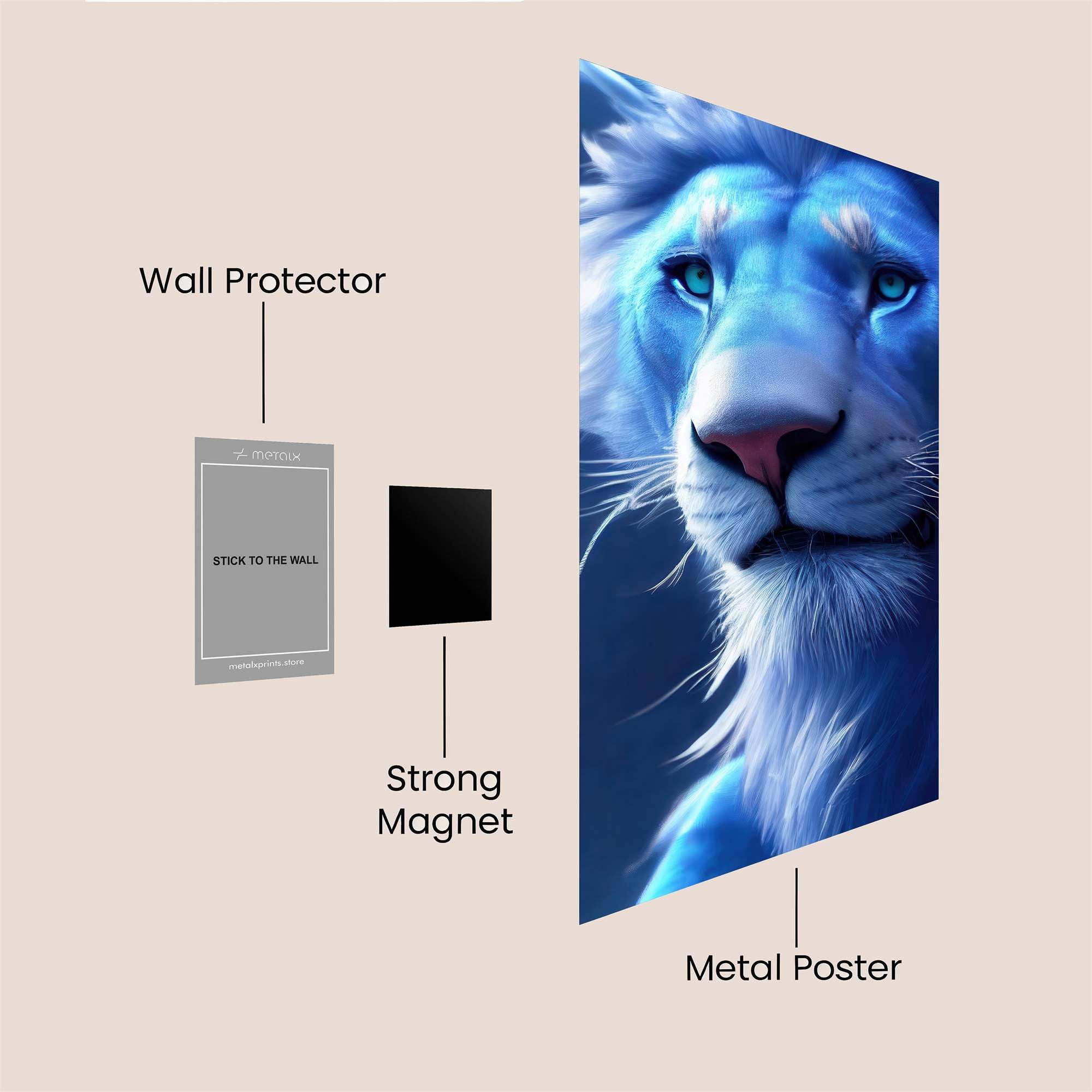 Azure Majesty Safe Wall Magnetic / M