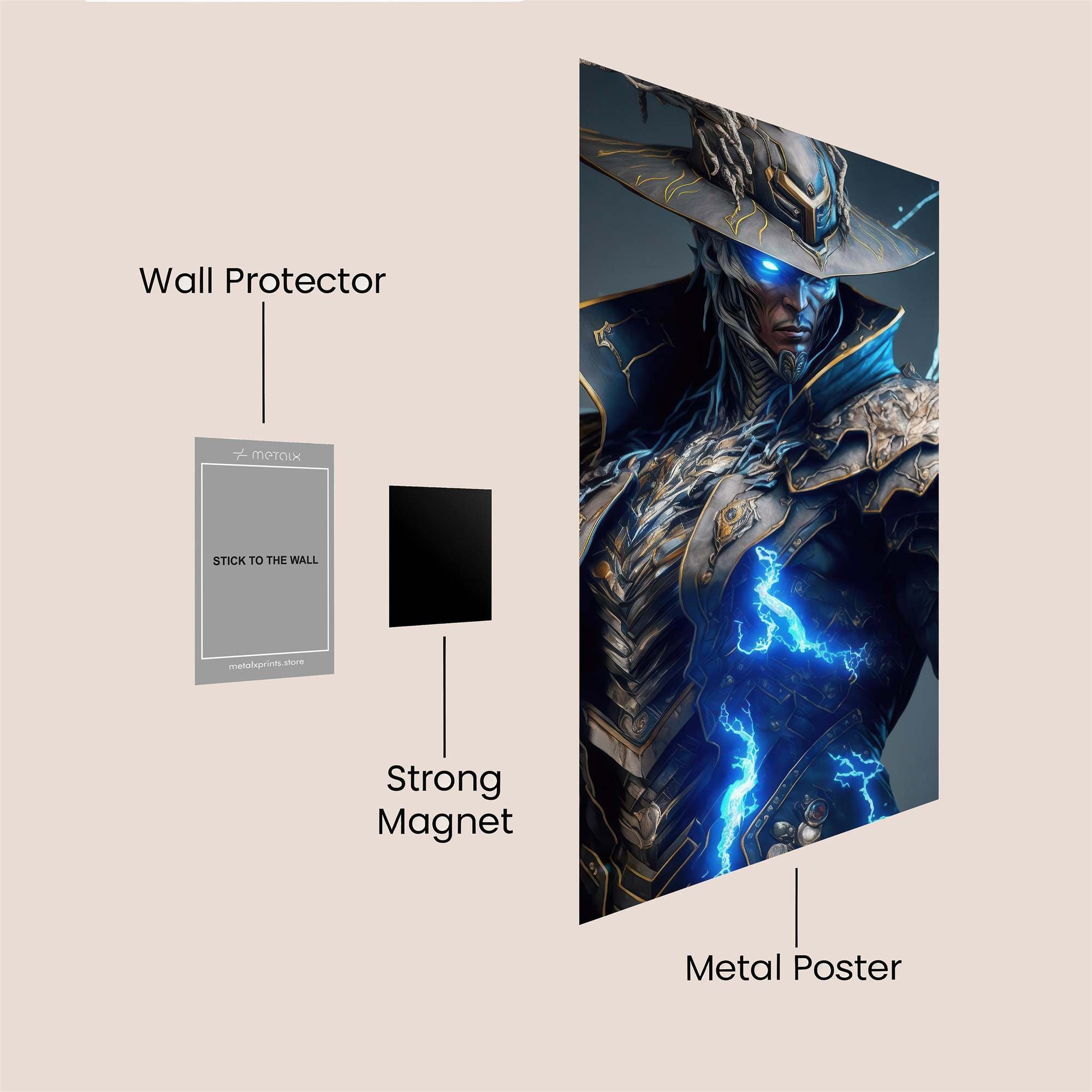 Lightning Conqueror Safe Wall Magnetic / M