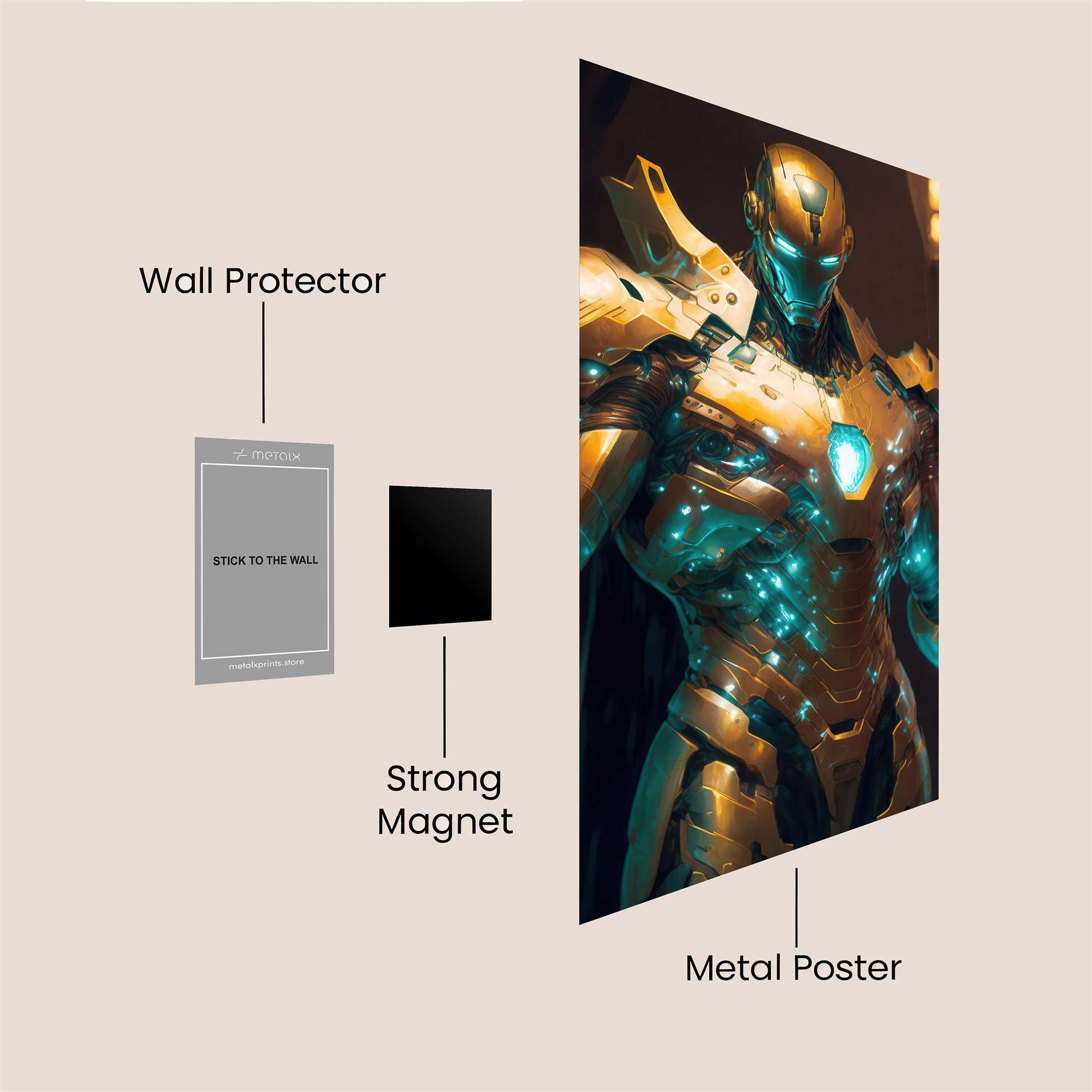 Ironman Radiance Safe Wall Magnetic / M