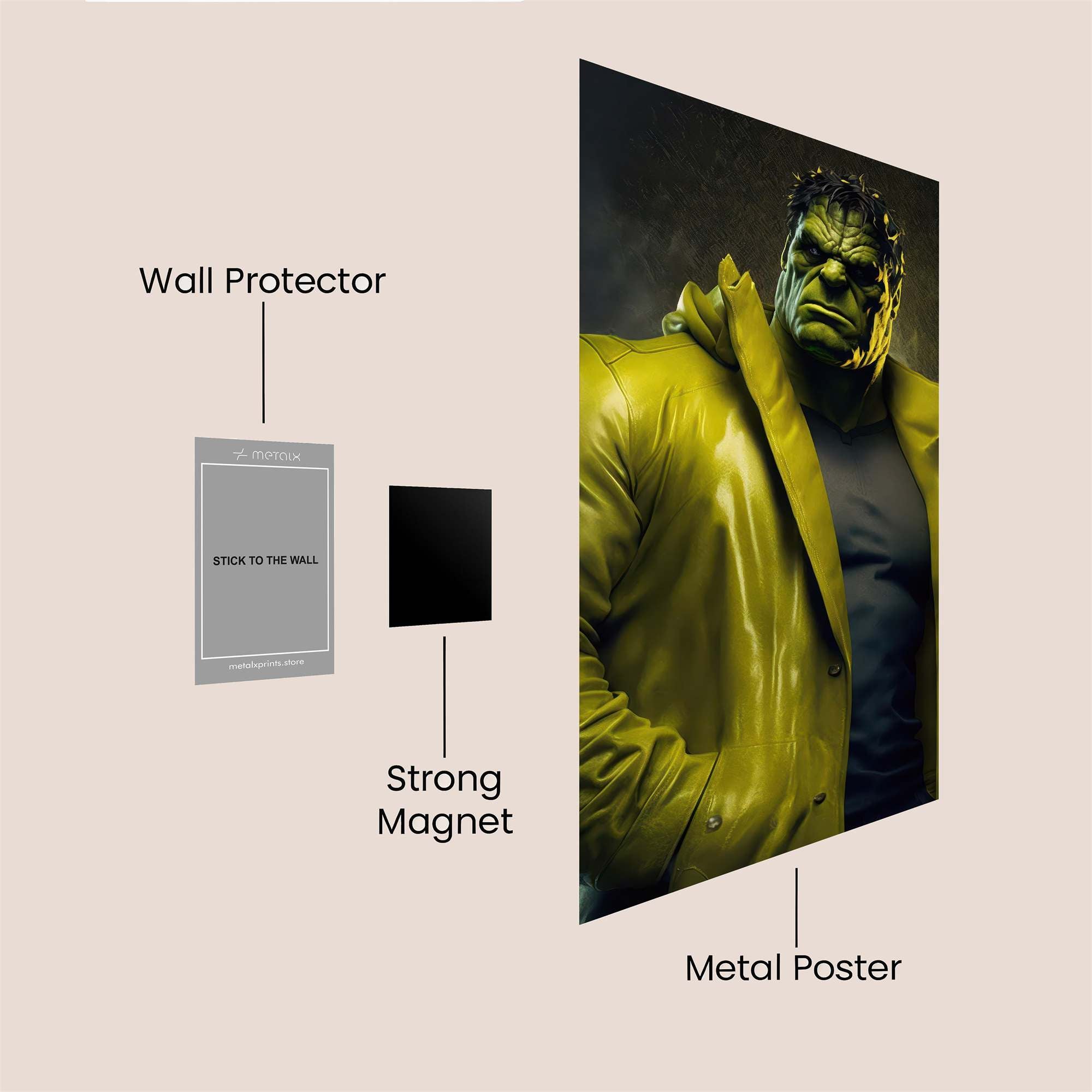 Hulk Majesty Safe Wall Magnetic / M