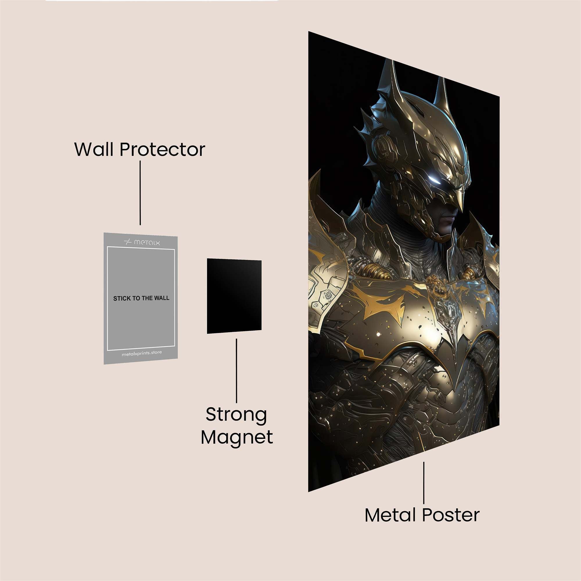 Knight Obsidian Safe Wall Magnetic / M