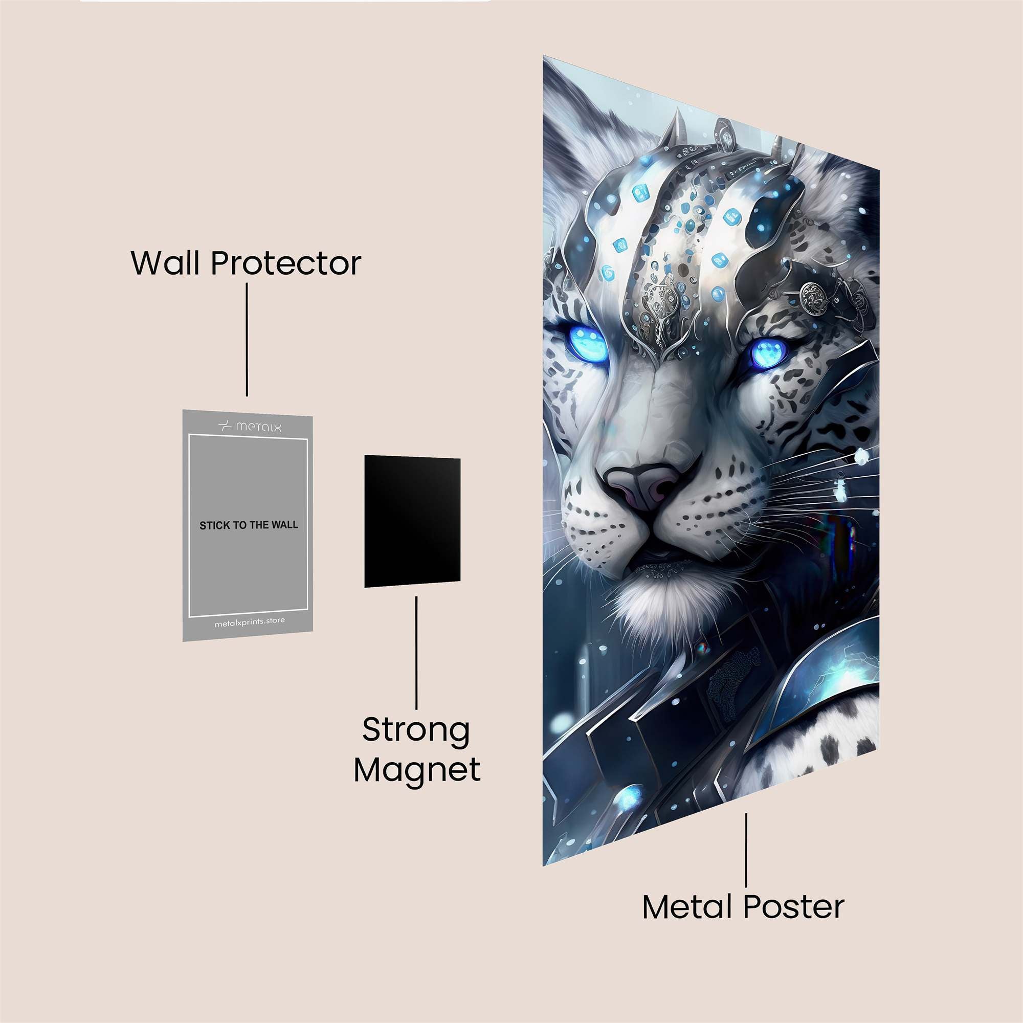 Cyber Luminescence Safe Wall Magnetic / M