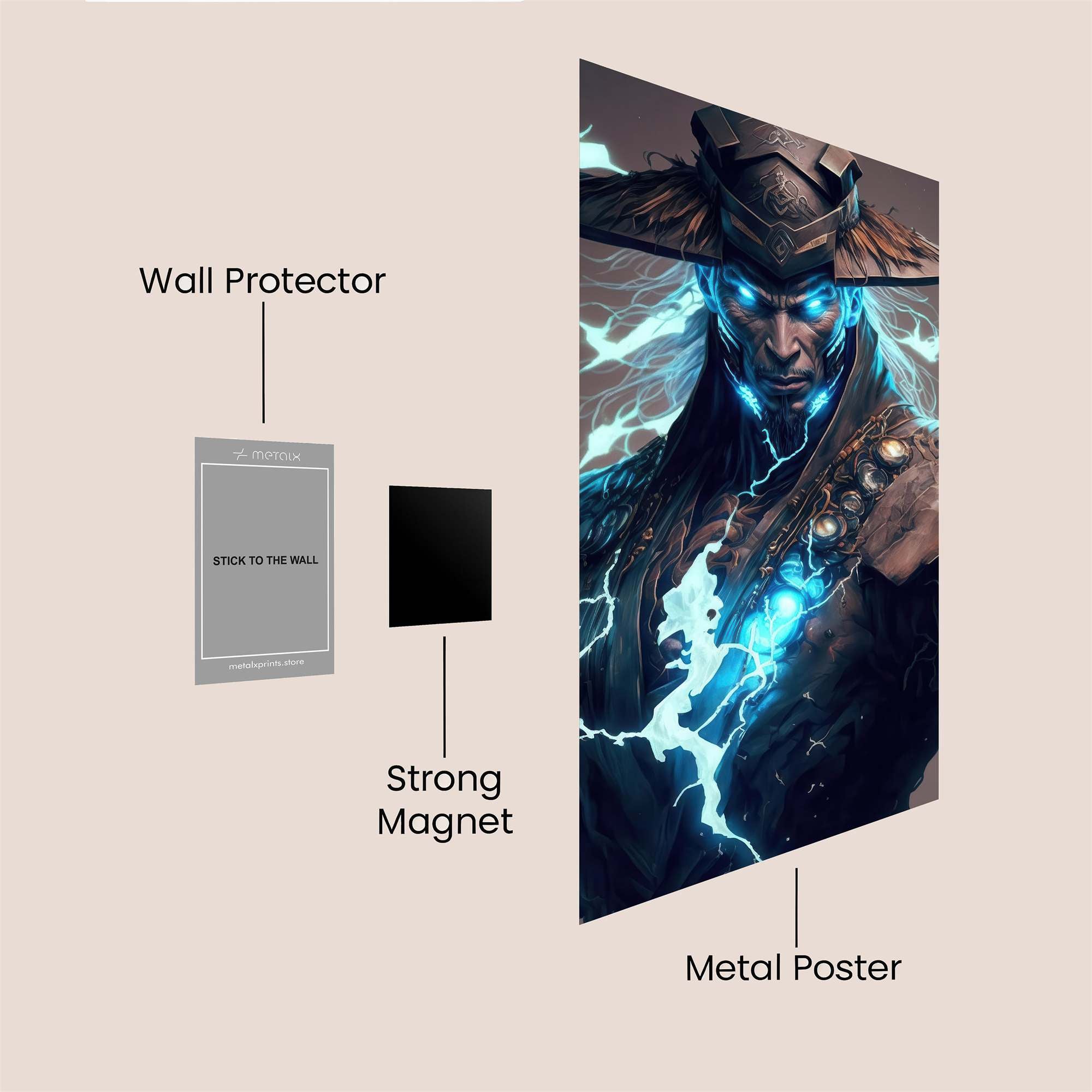 Electric Warrior Safe Wall Magnetic / M