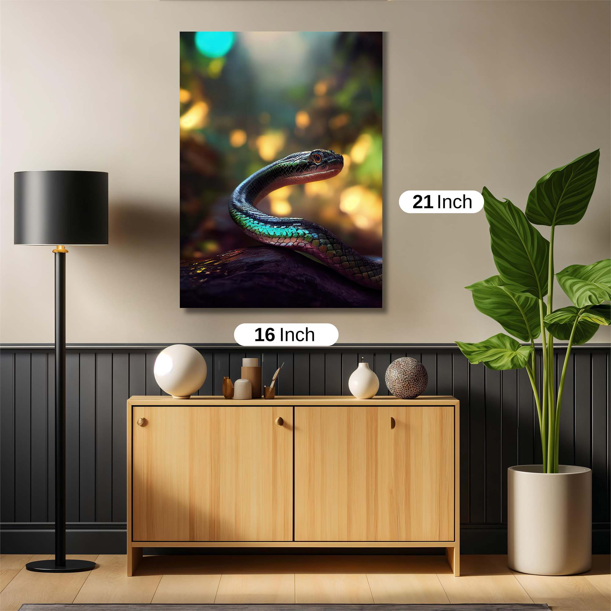 Serpent Elegance Safe Wall Magnetic / M