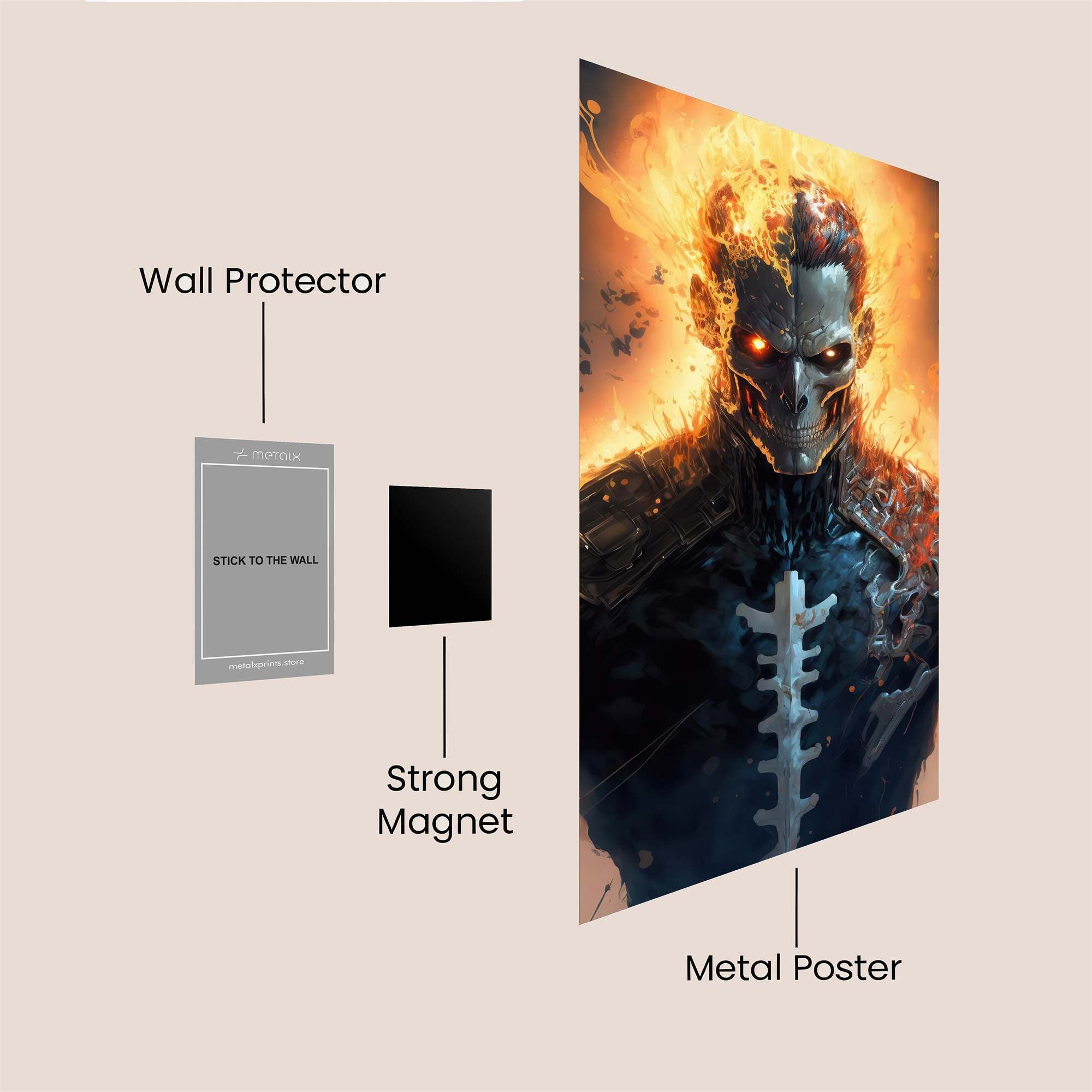 Fiery Spectacle Safe Wall Magnetic / M