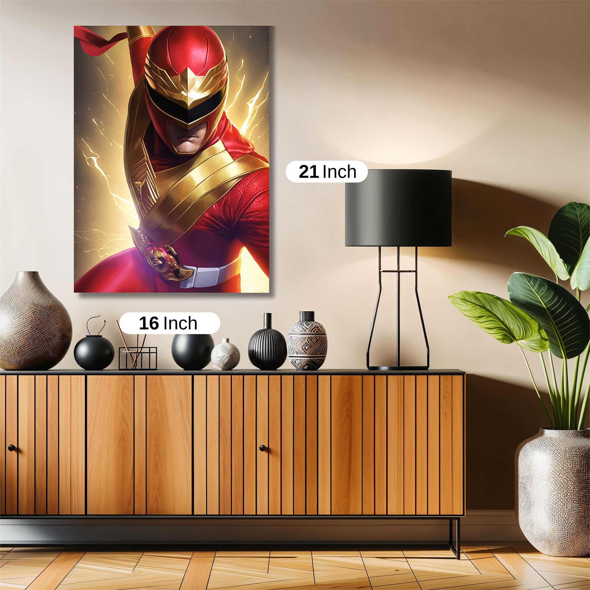 Red Lightning Safe Wall Magnetic / M