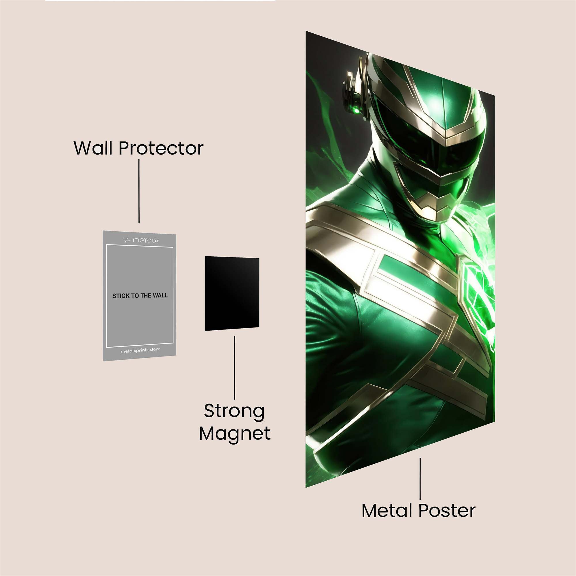 Green Powerstorm Safe Wall Magnetic / M