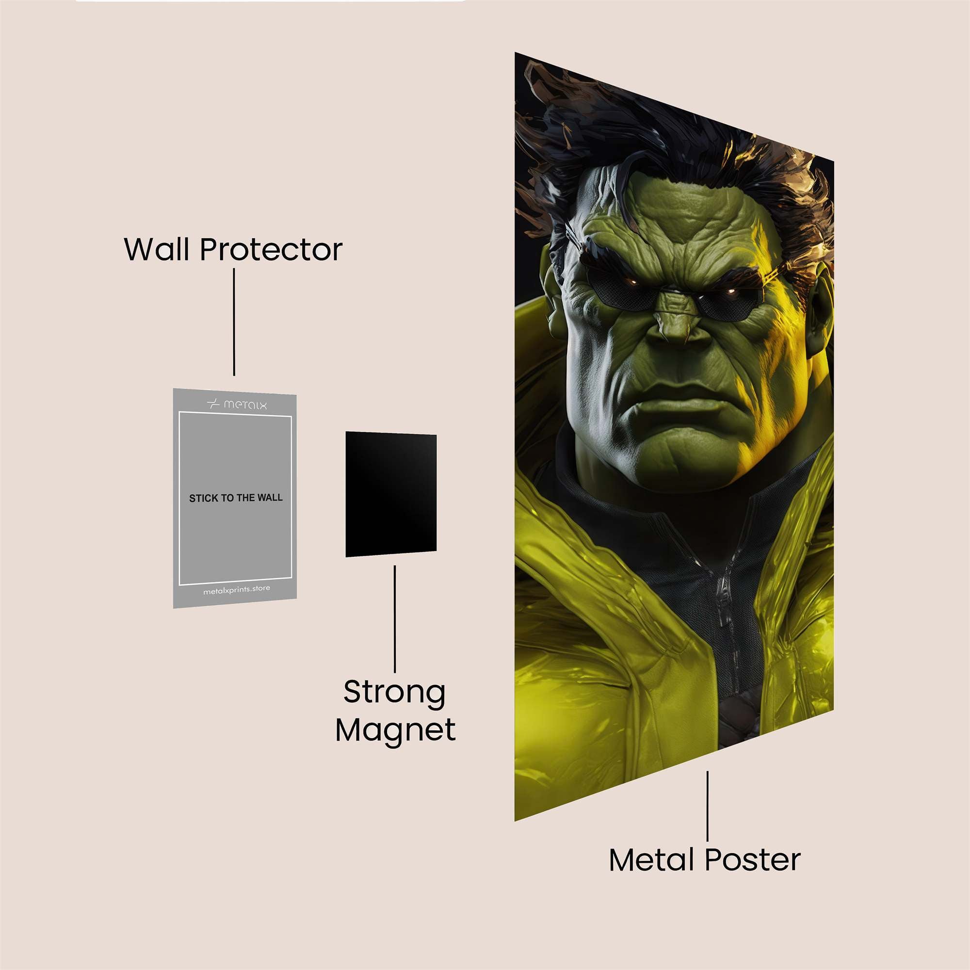 Hulk Resilient Safe Wall Magnetic / M