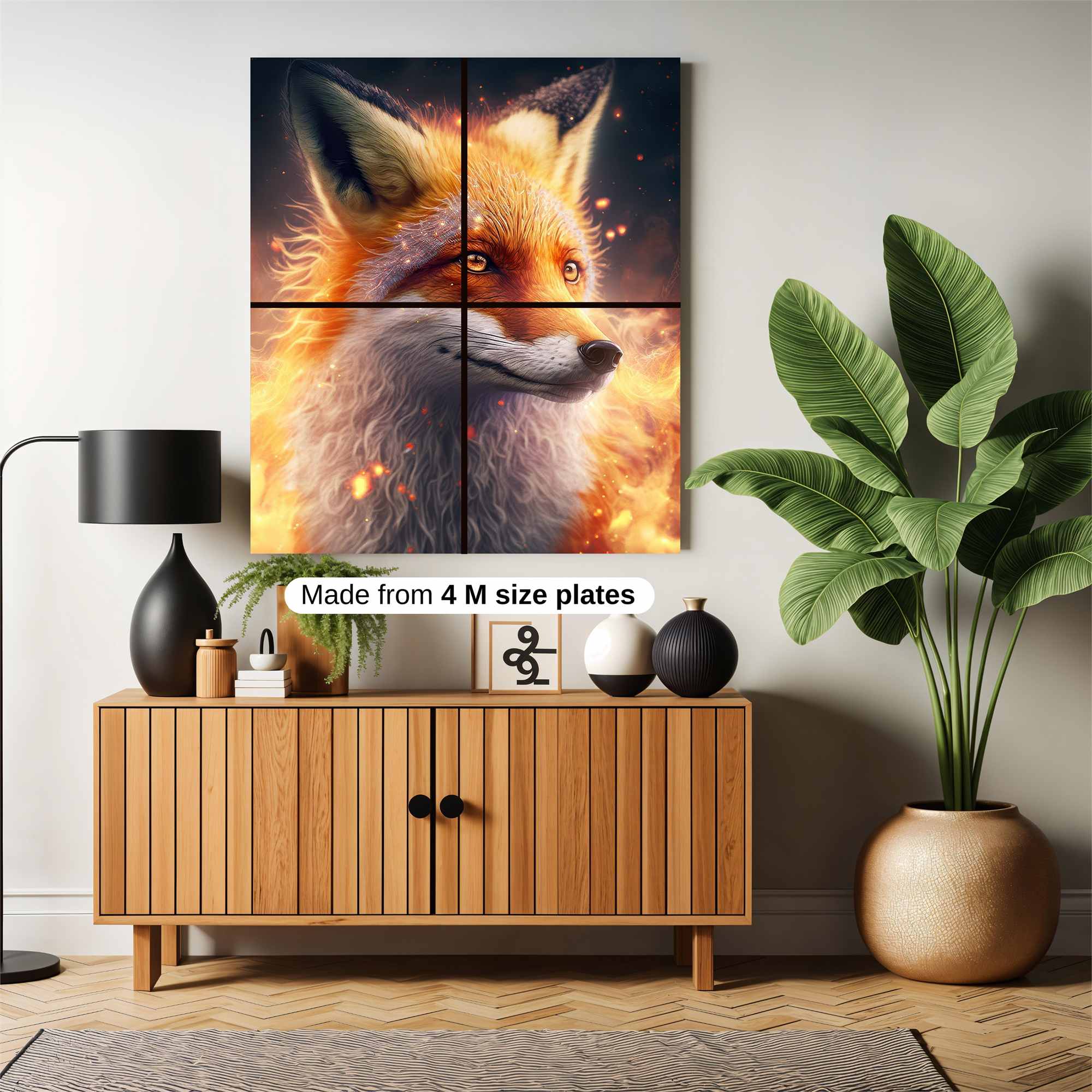 Inferno Fox Safe Wall Magnetic / M