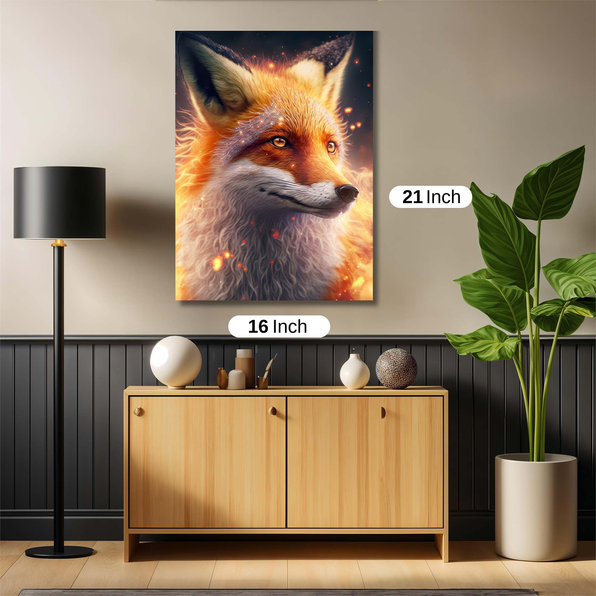 Inferno Fox Safe Wall Magnetic / M