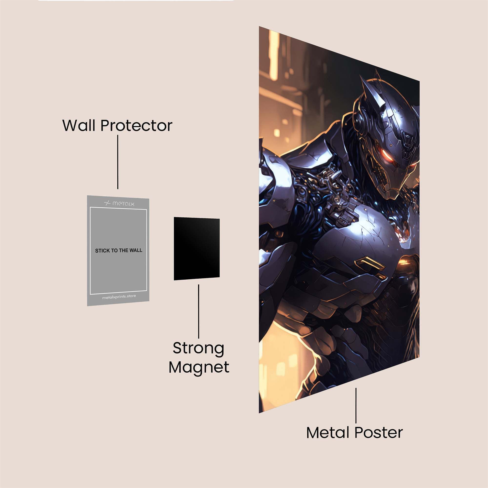 Mechanoid Vigilance Safe Wall Magnetic / M