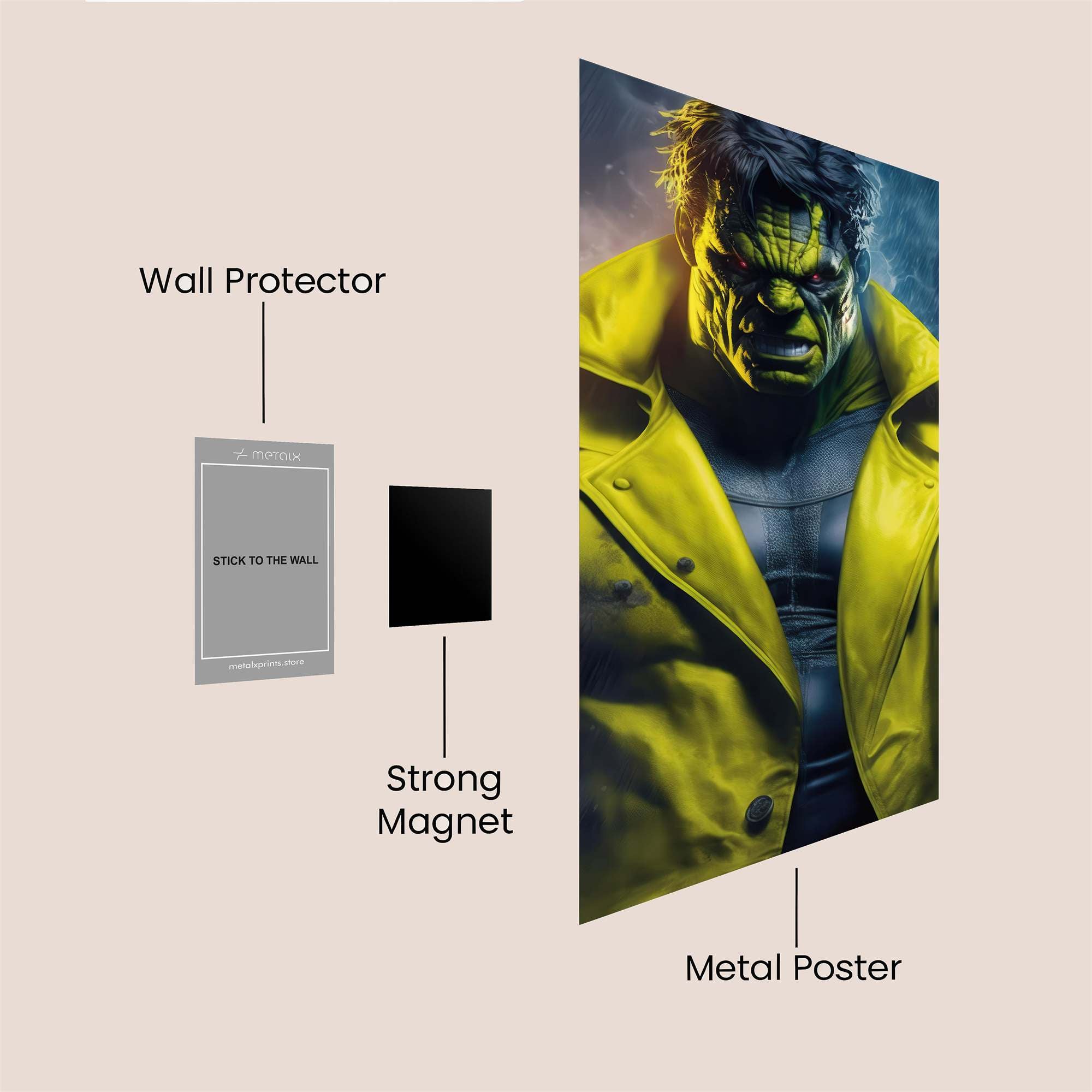 Hulk Majesty Safe Wall Magnetic / M