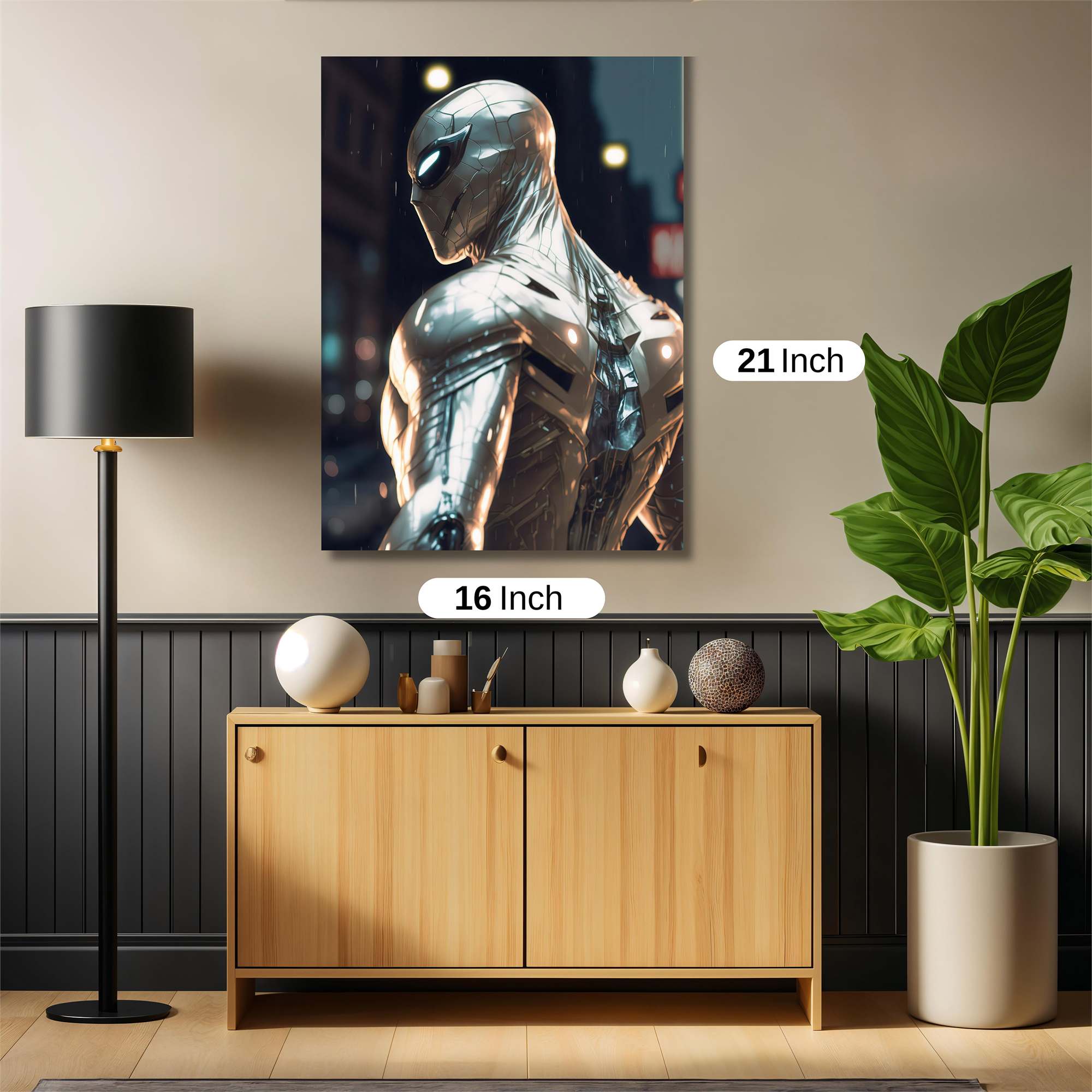 Spidey Metallic Safe Wall Magnetic / M