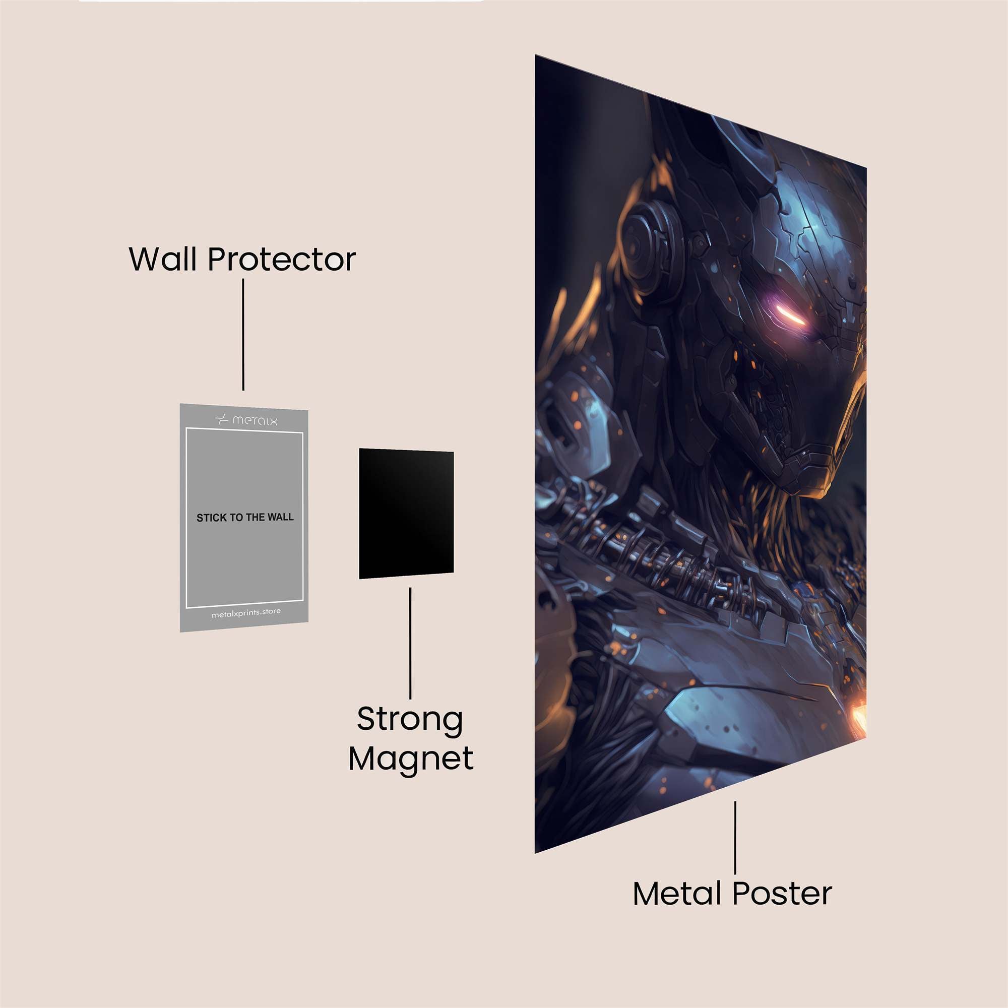 Cyber Panther Safe Wall Magnetic / M