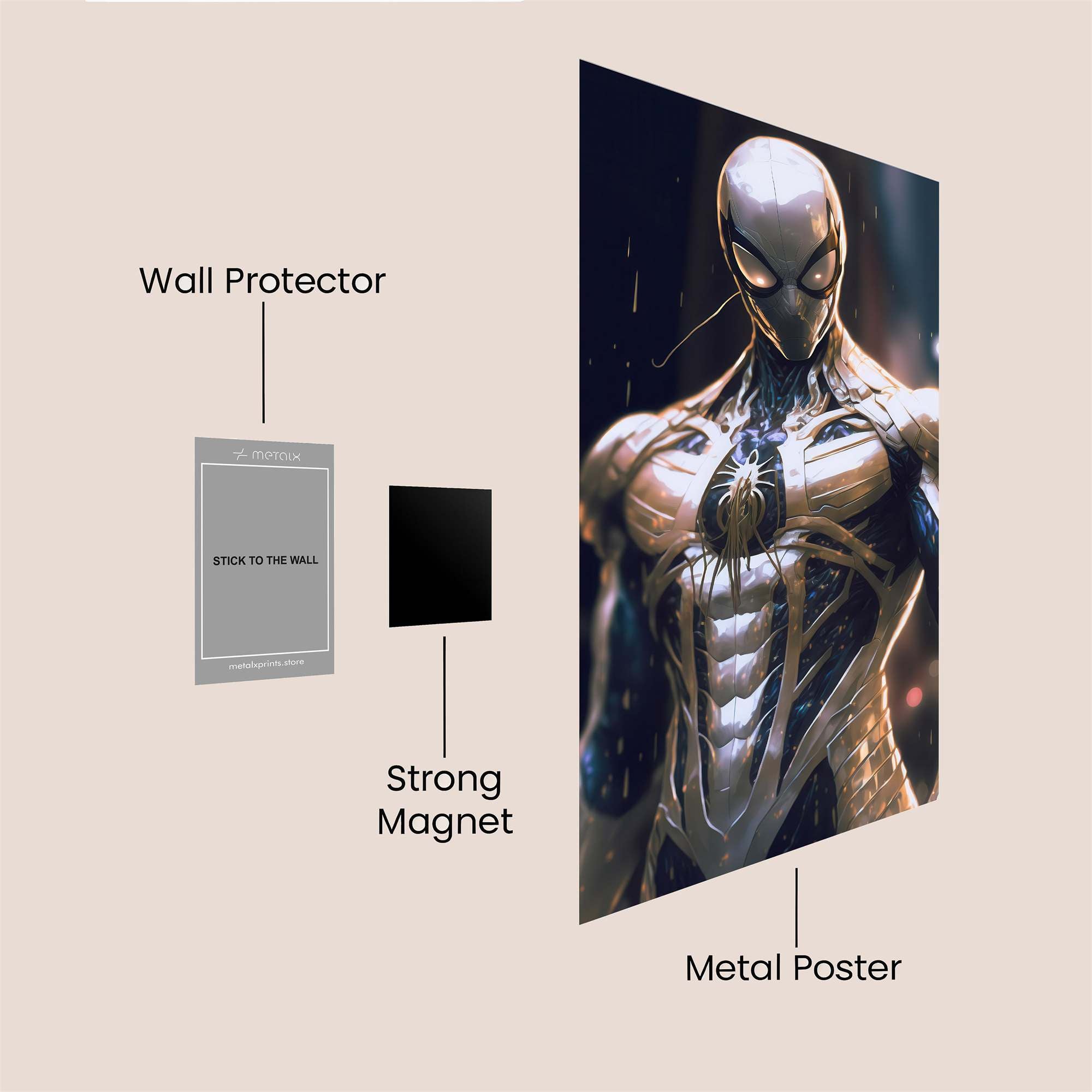 Arachnid Majesty Safe Wall Magnetic / M