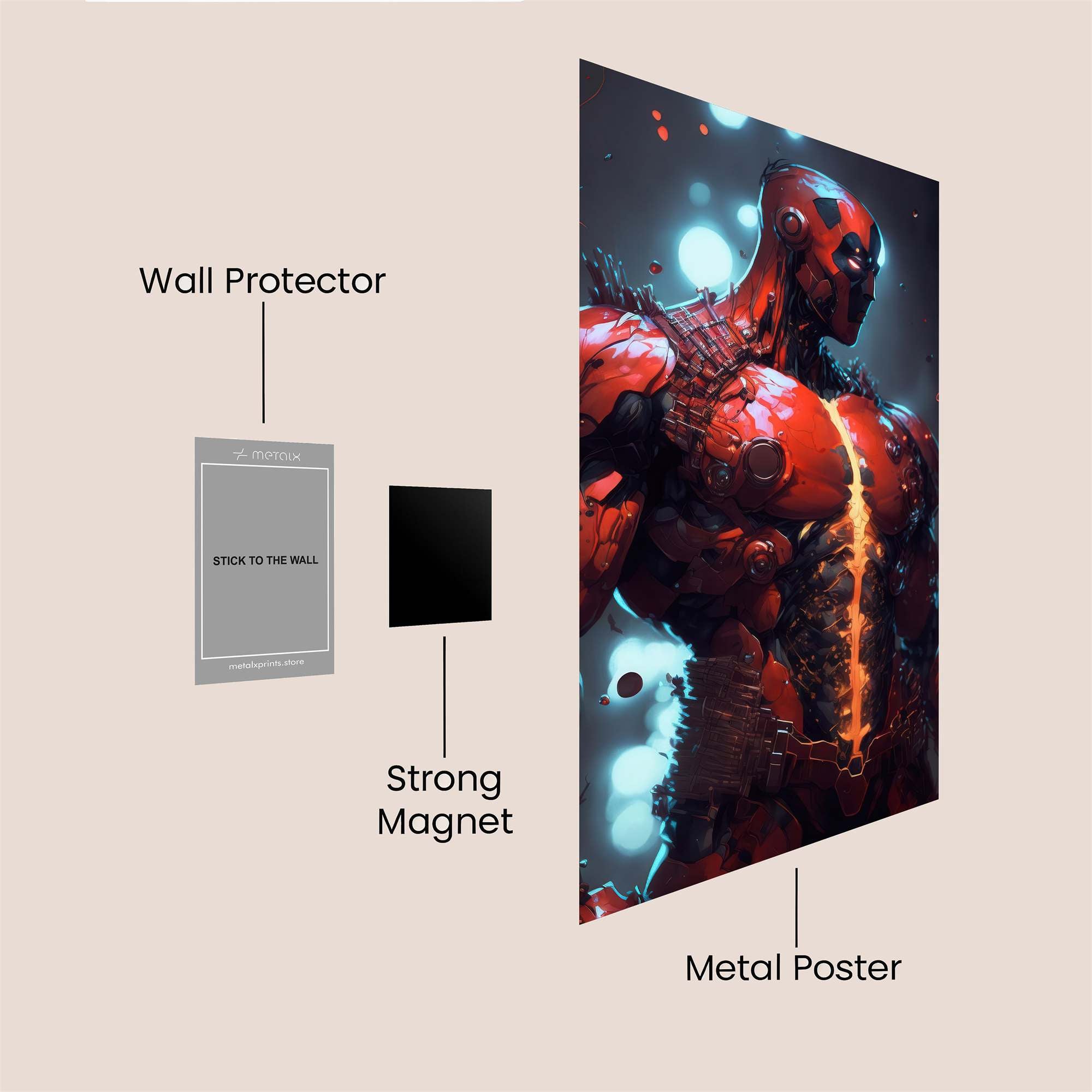 Mechanical Fury Safe Wall Magnetic / M