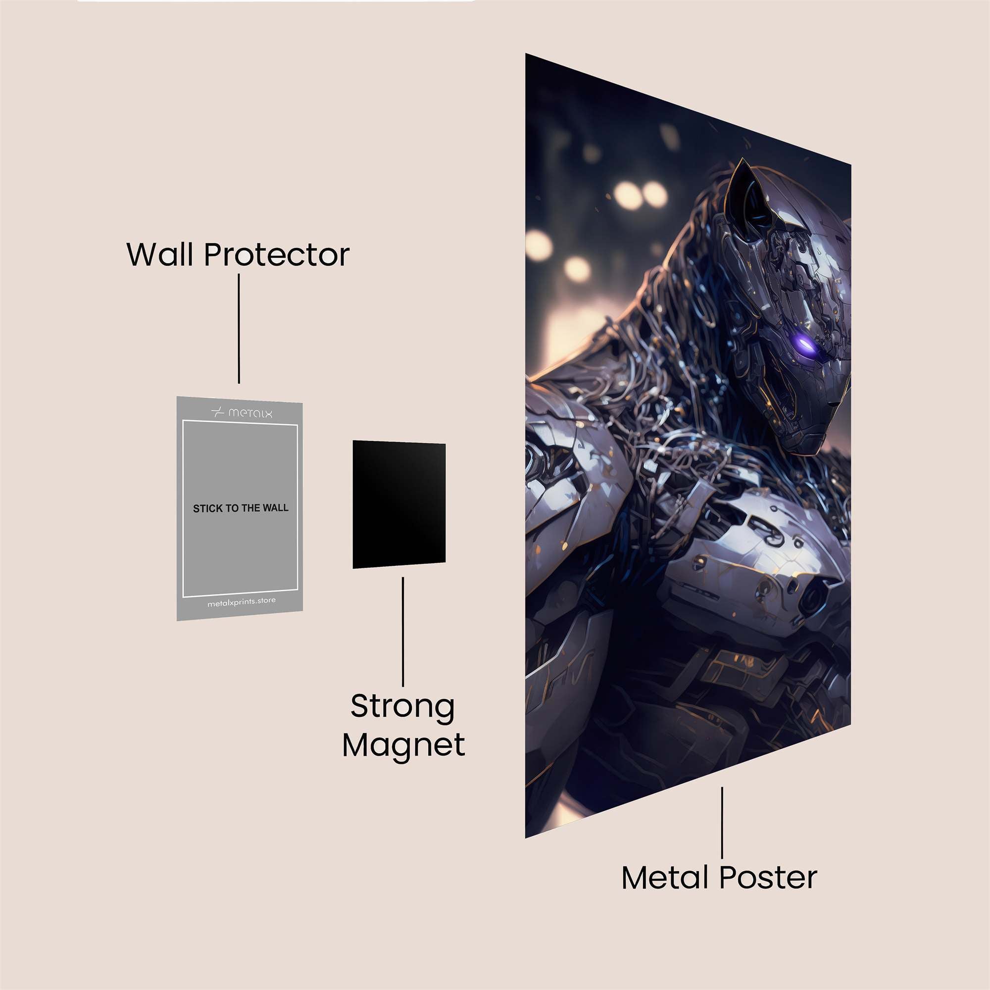 Panther Reverie Safe Wall Magnetic / M