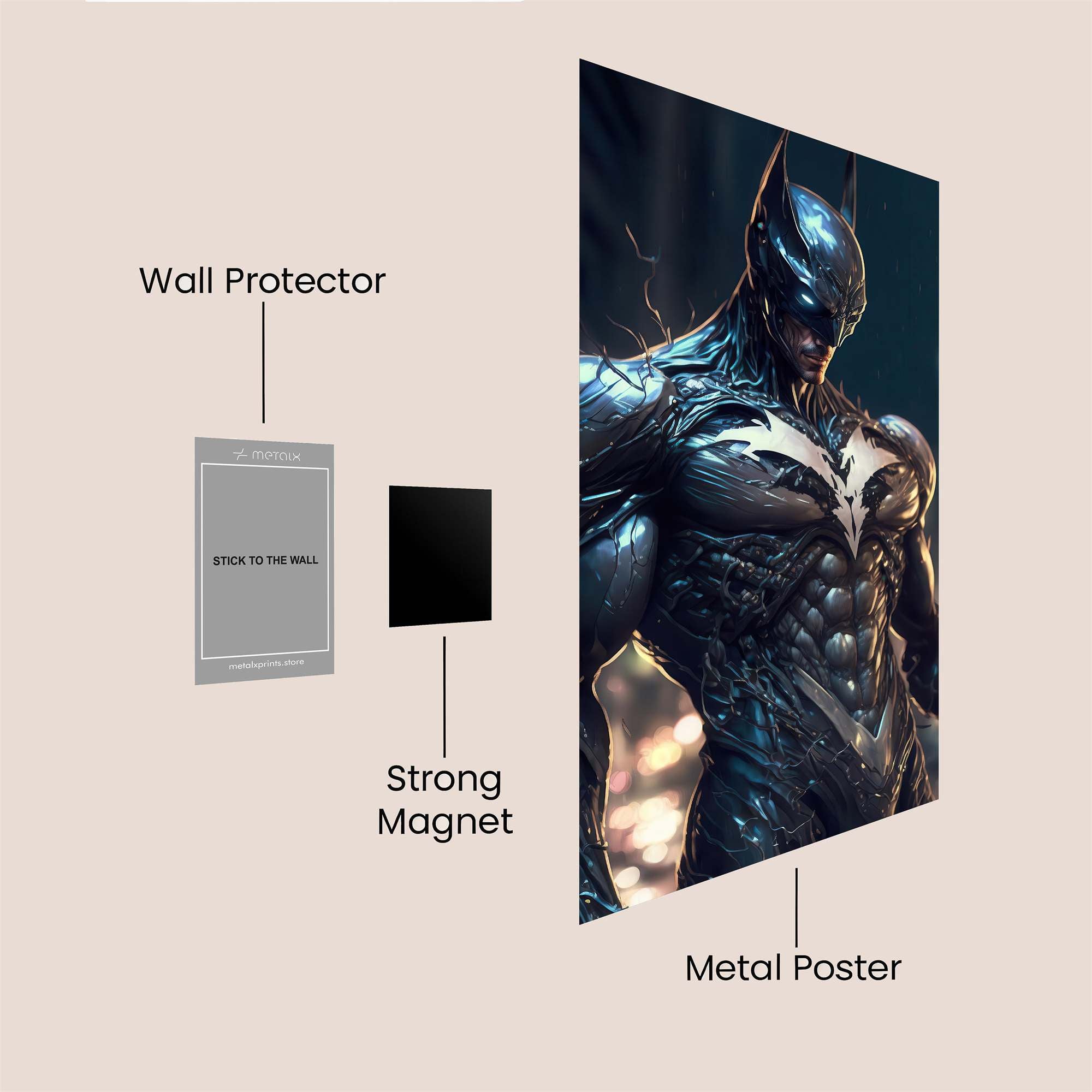 Batman's Metamorphosis Safe Wall Magnetic / M