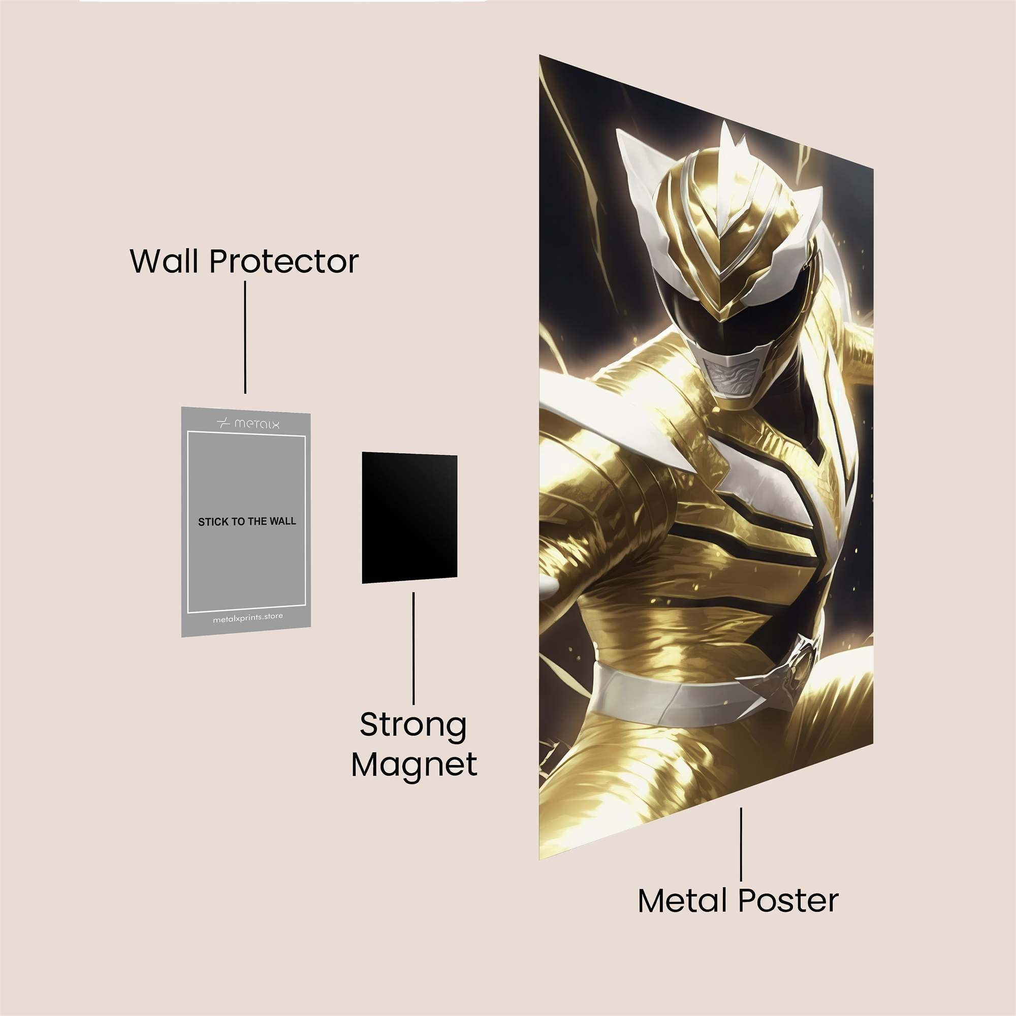 Gold Rangerlore Safe Wall Magnetic / M
