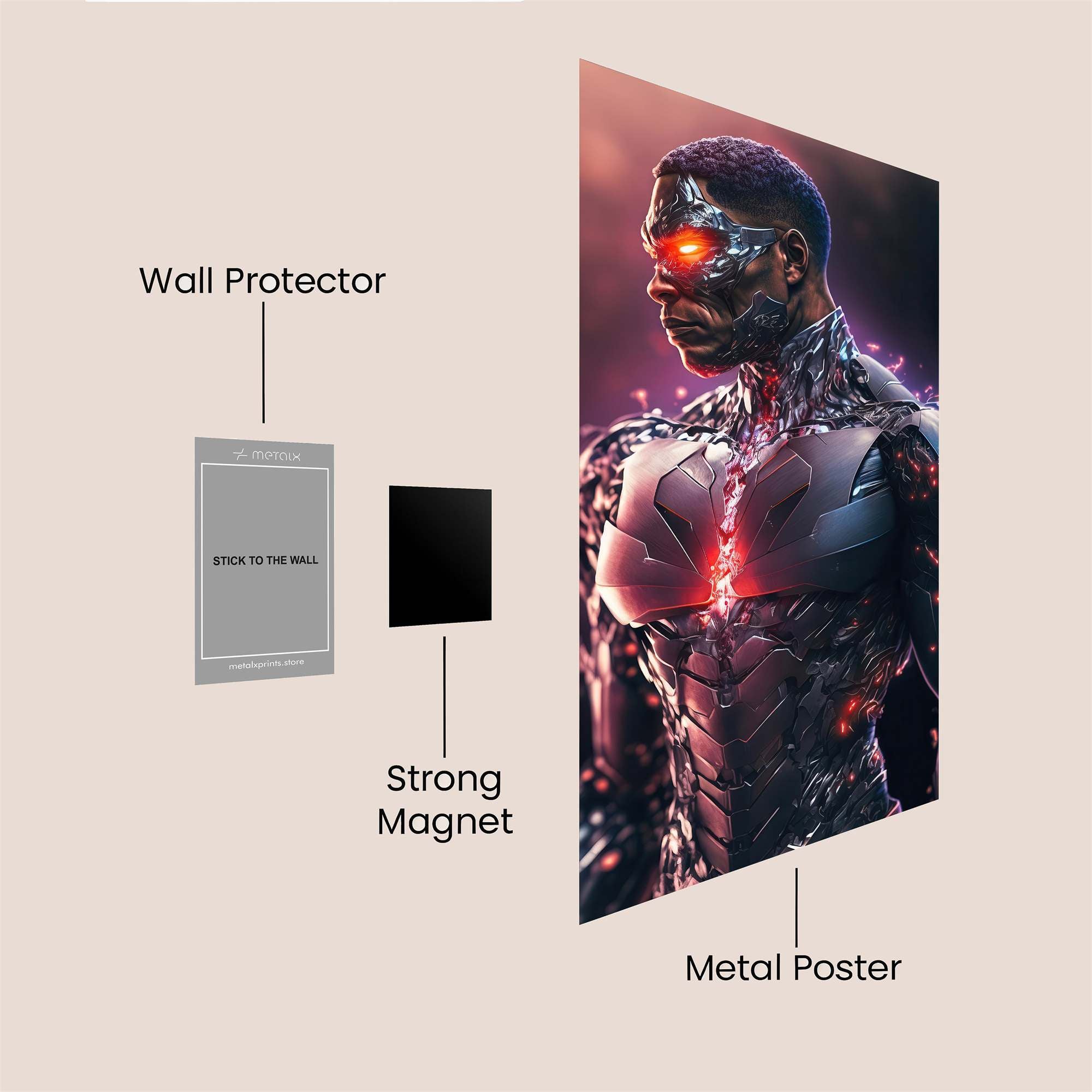 Cybernetic Fury Safe Wall Magnetic / M