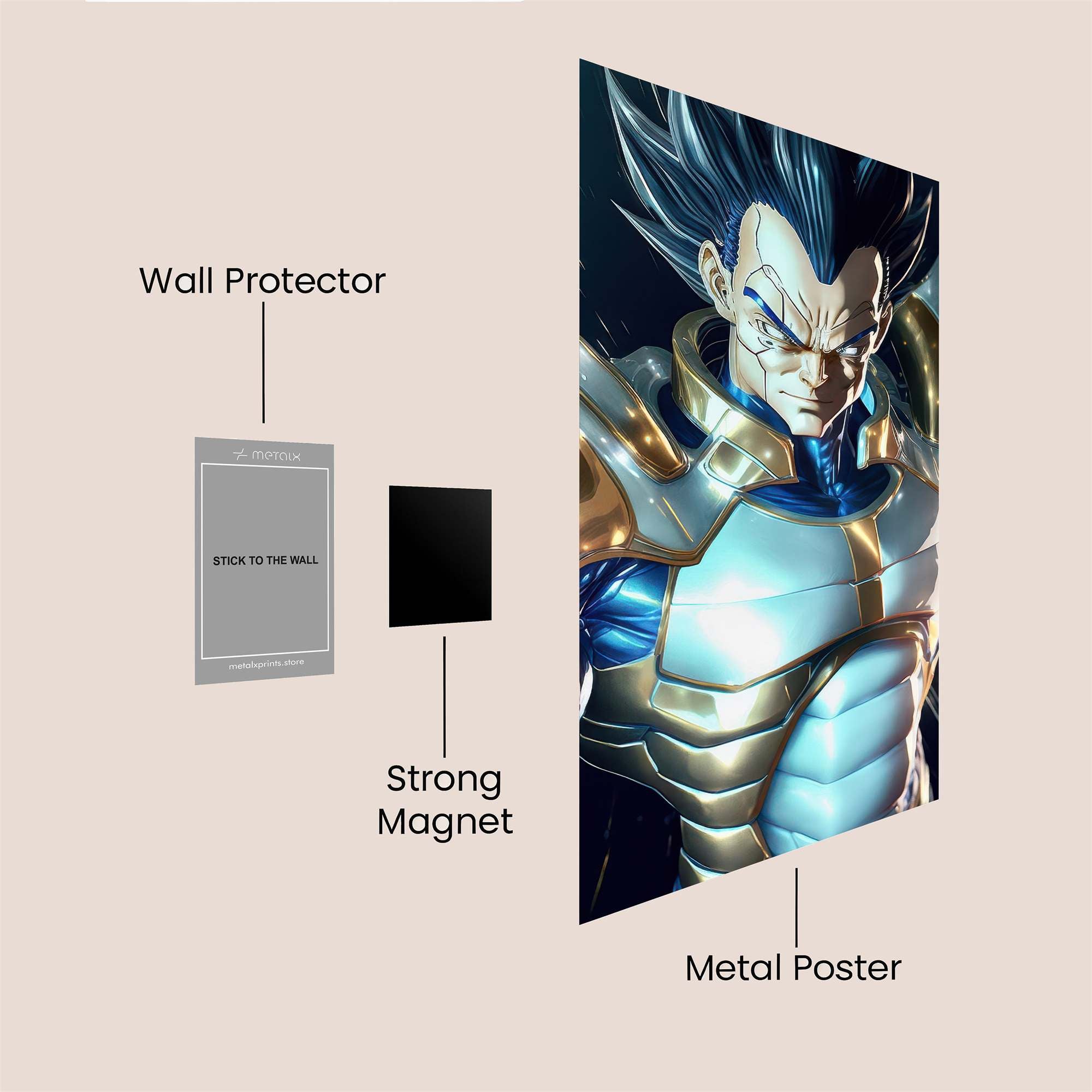 Vegeta Majesty Safe Wall Magnetic / M
