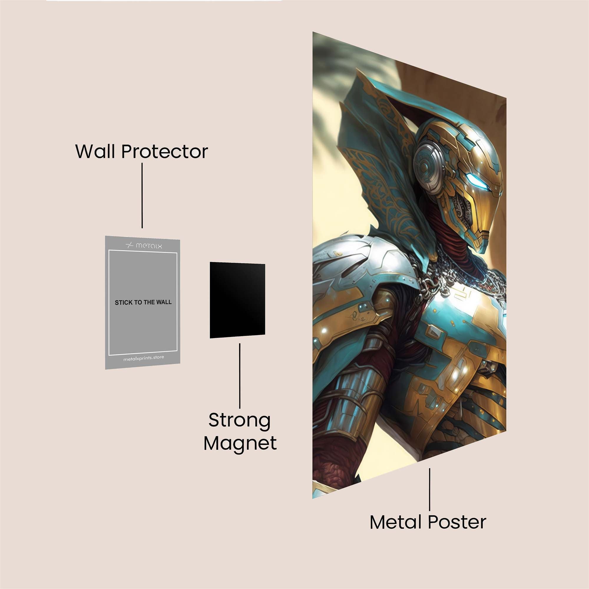 Futuristic Sentinel Safe Wall Magnetic / M