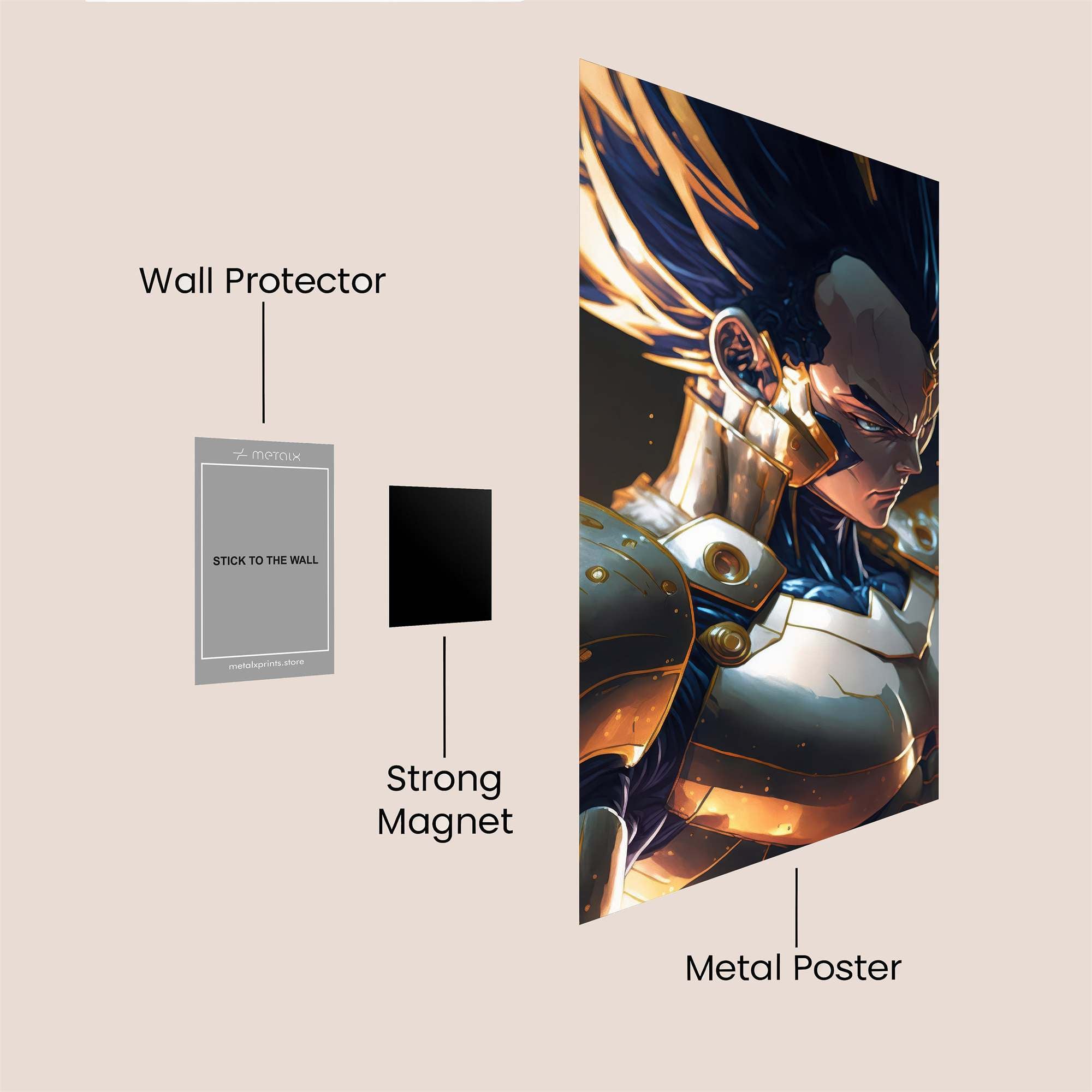 Vegeta Resolute Safe Wall Magnetic / M