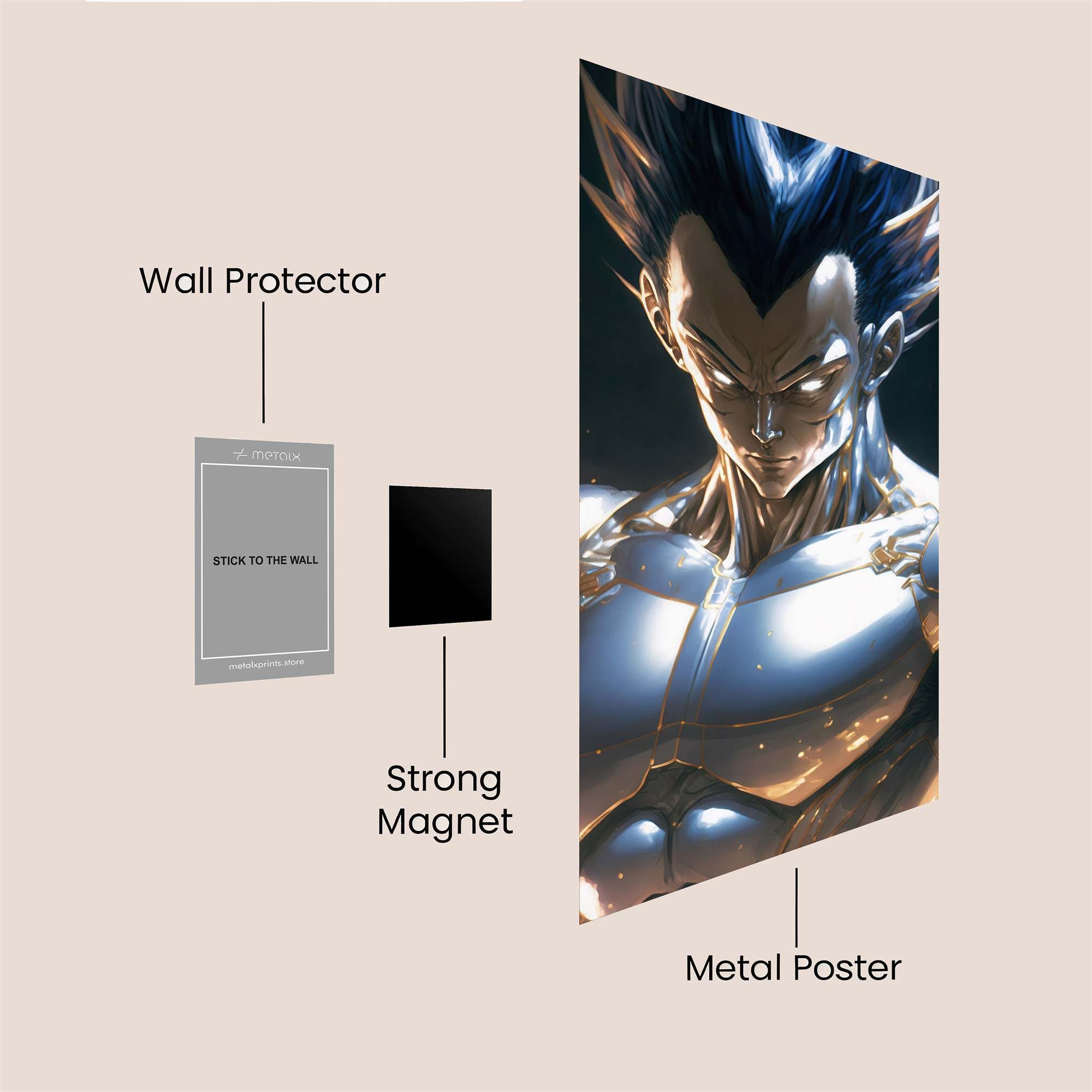 Vegeta Ascension Safe Wall Magnetic / M