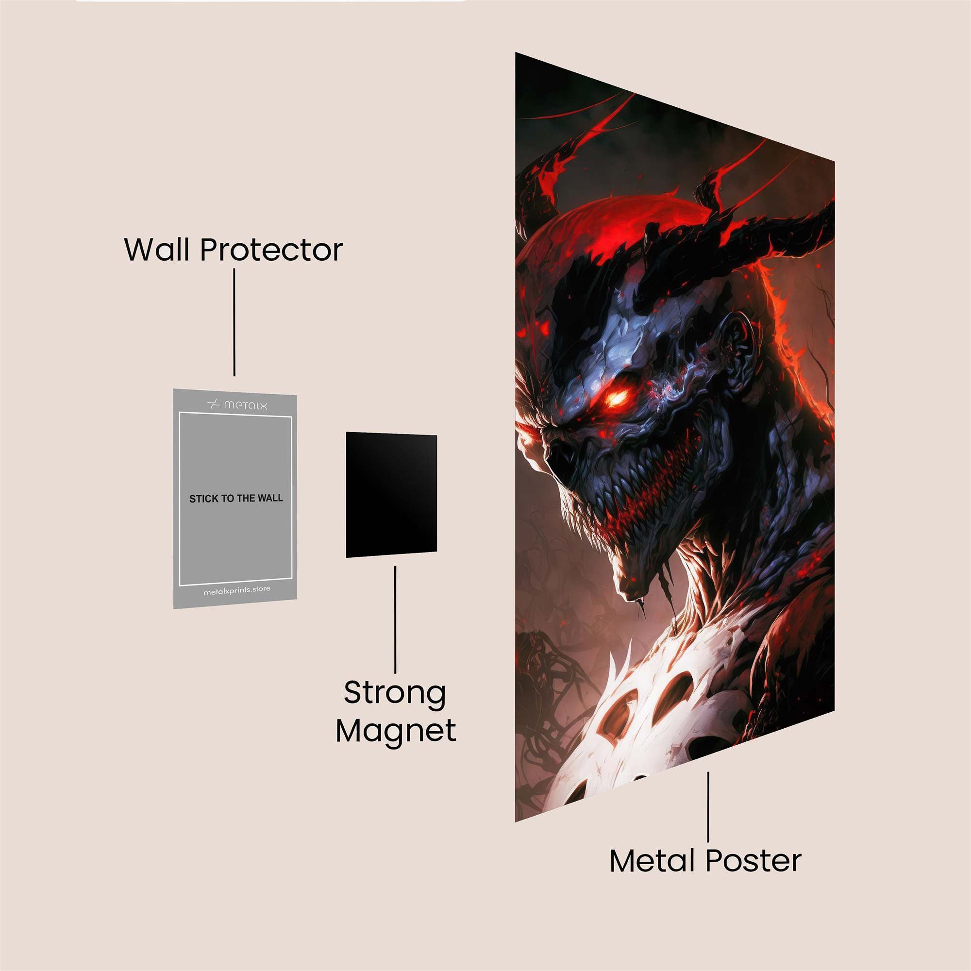 Infernal Wrath Safe Wall Magnetic / M