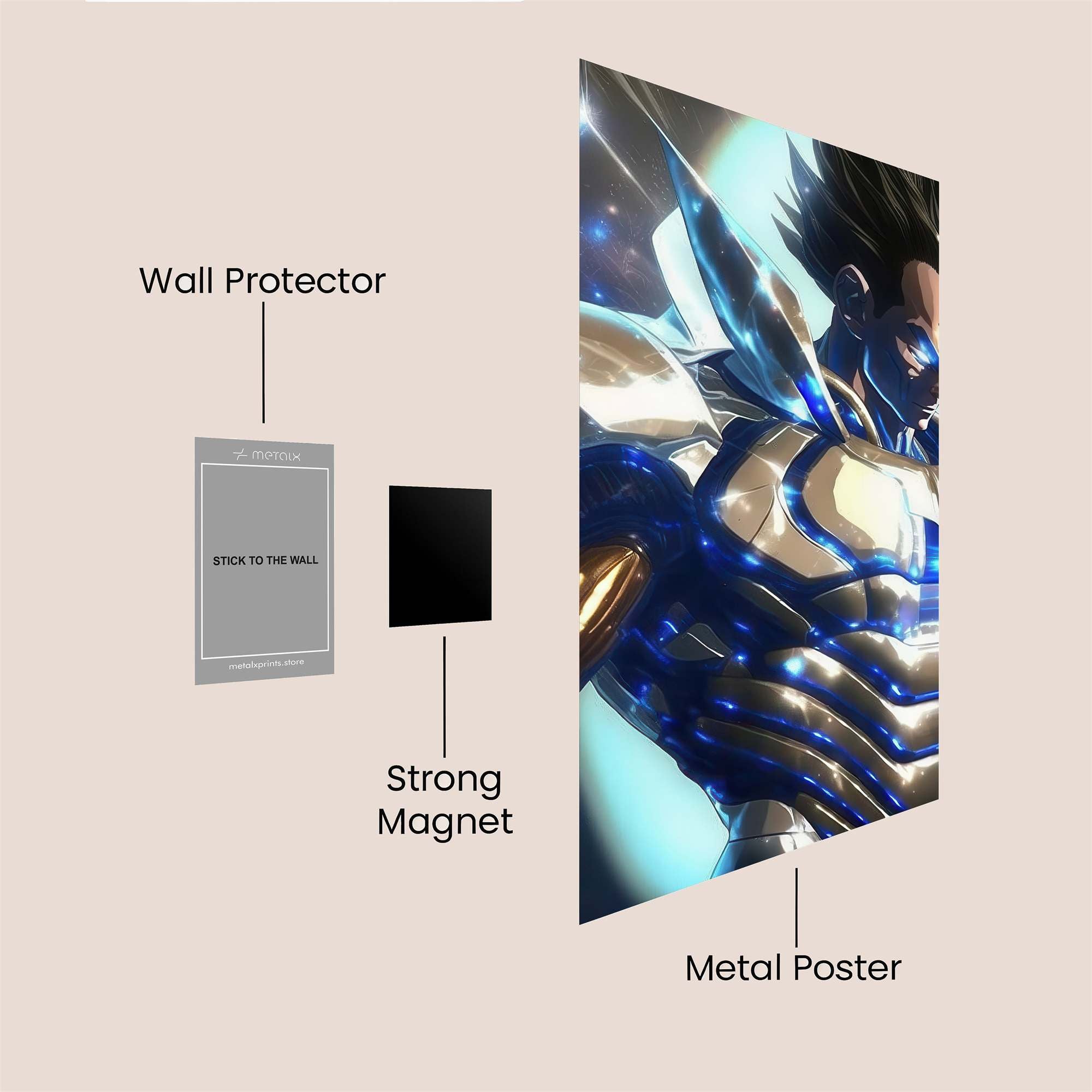 Vegeta Radiance Safe Wall Magnetic / M