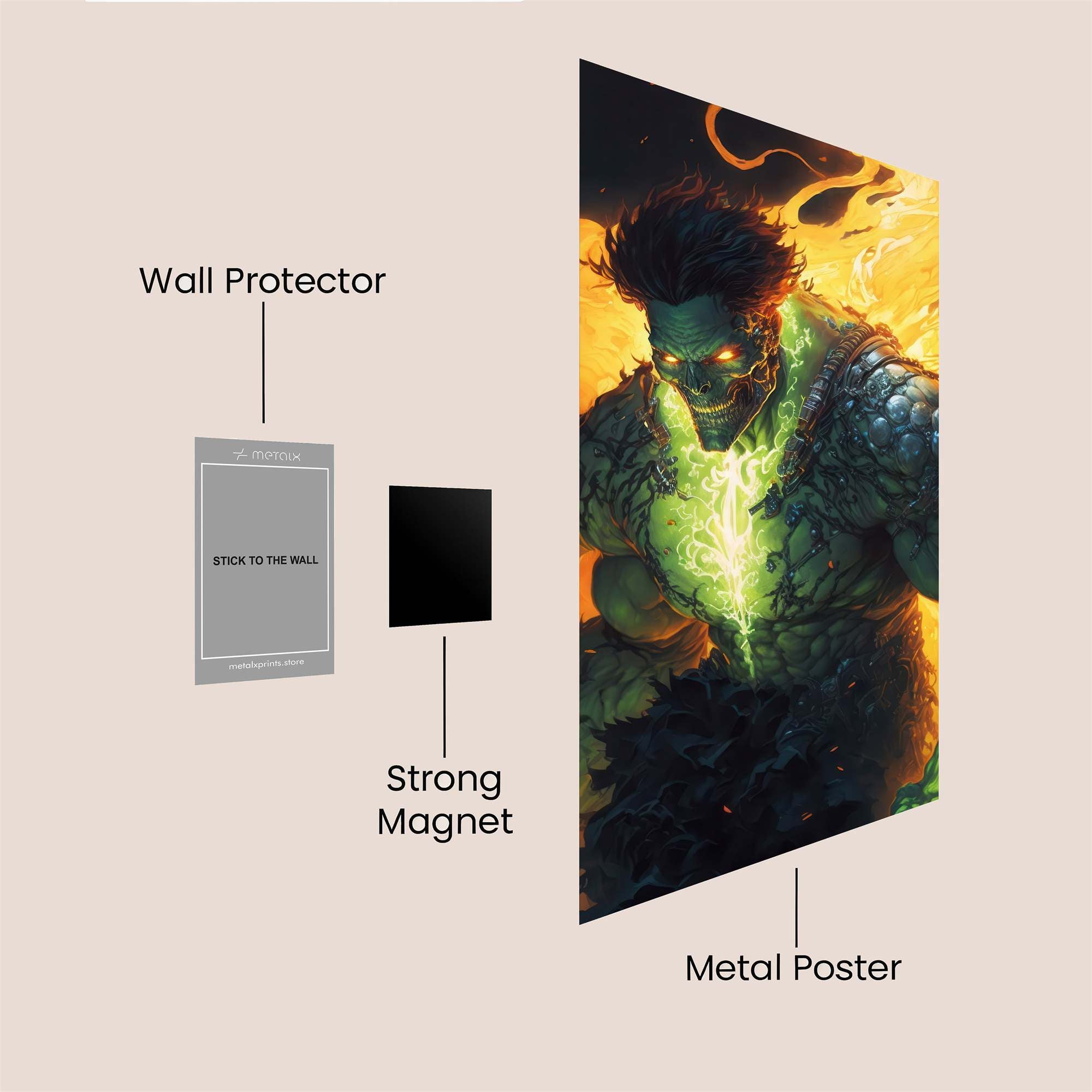 Hulk Inferno Safe Wall Magnetic / M