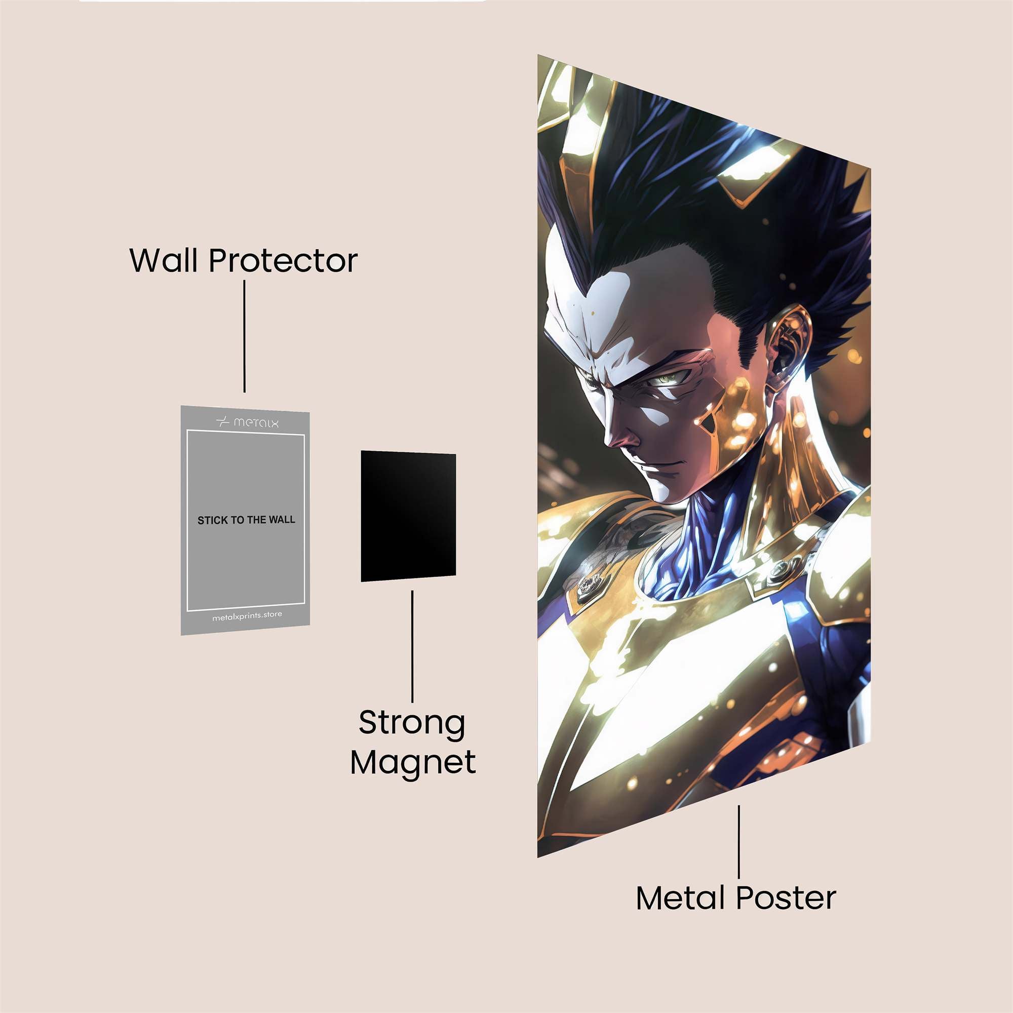 Vegeta Radiance Safe Wall Magnetic / M