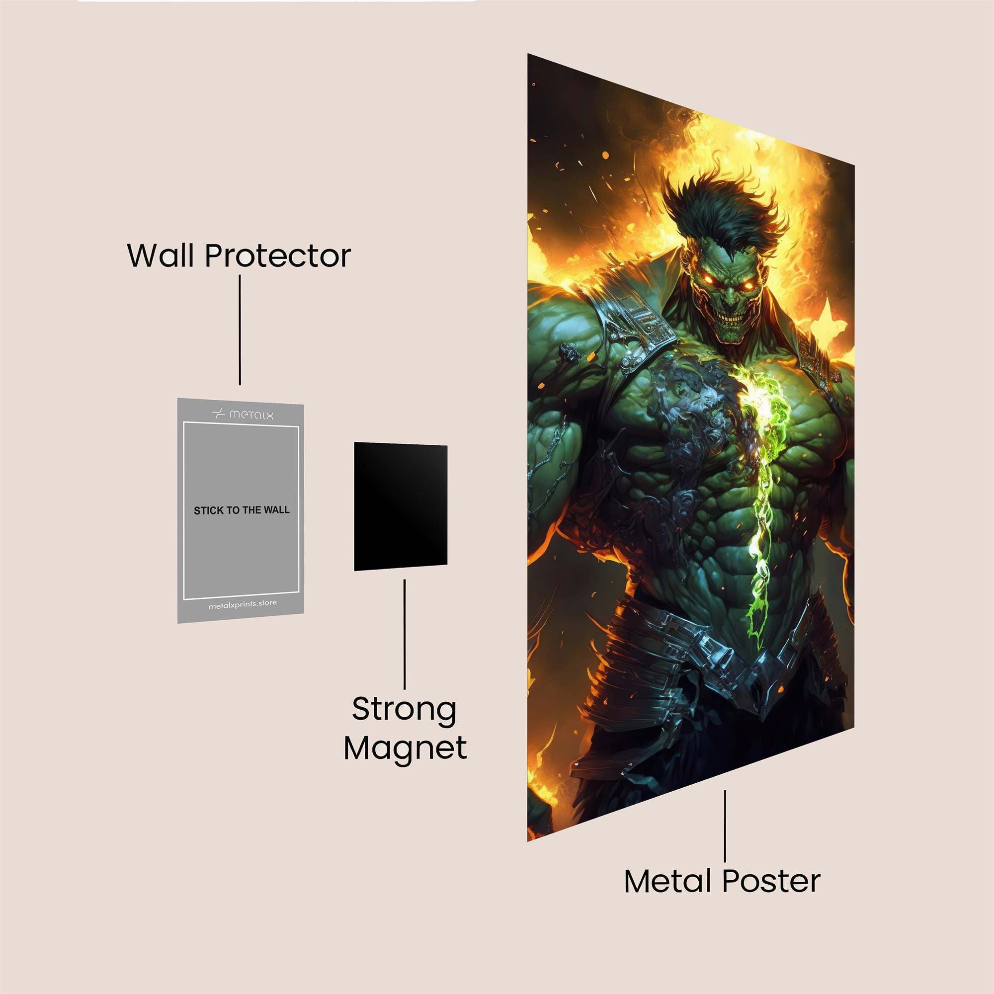 Inferno Fury Safe Wall Magnetic / M